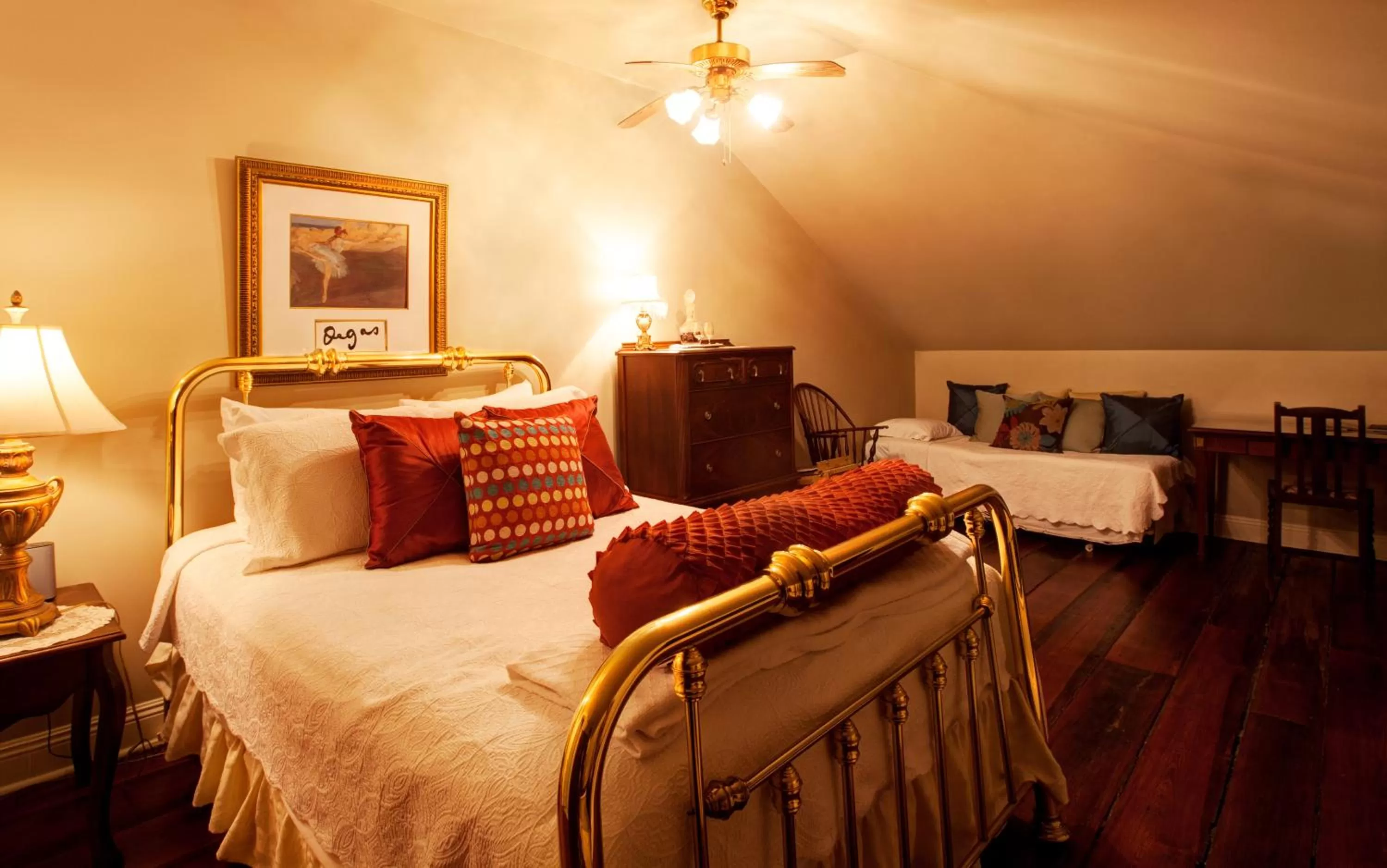 Photo of the whole room, Bed in Edgar Degas House Historic Home and Museum