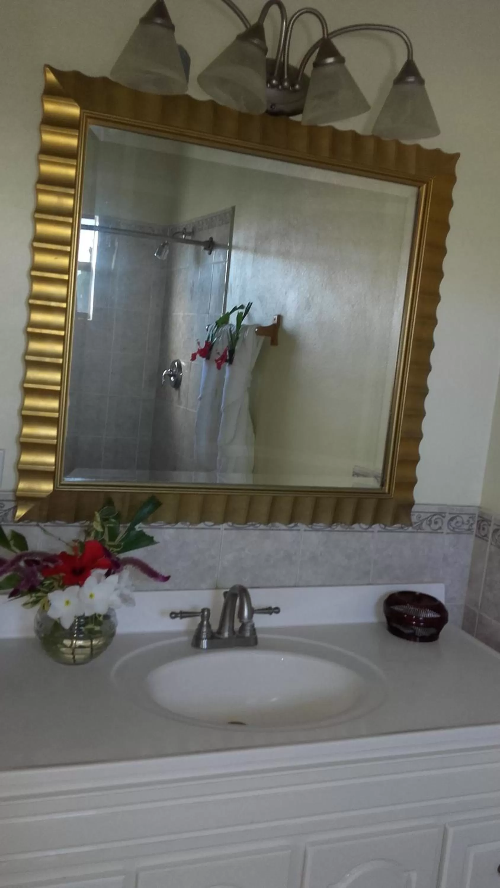 Bathroom in Connie's Comfort Suites