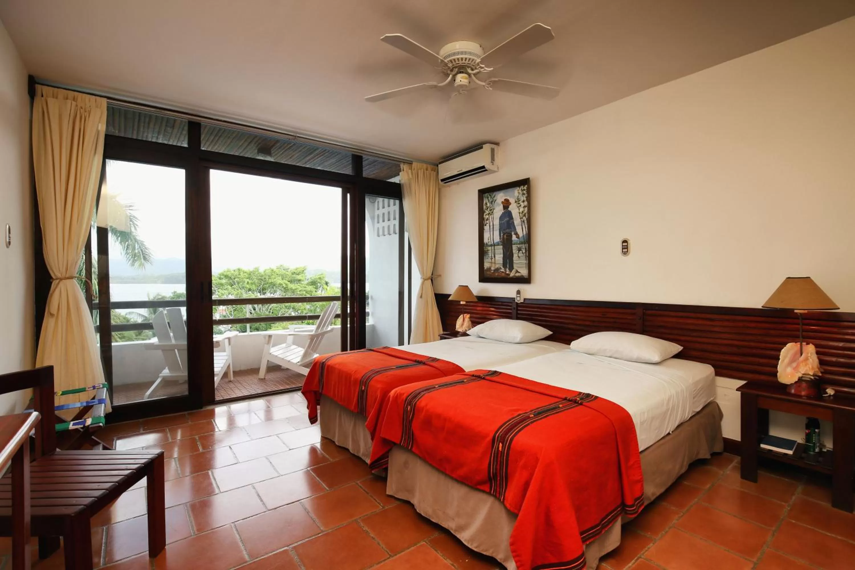 Bedroom, Bed in Villa Caribe