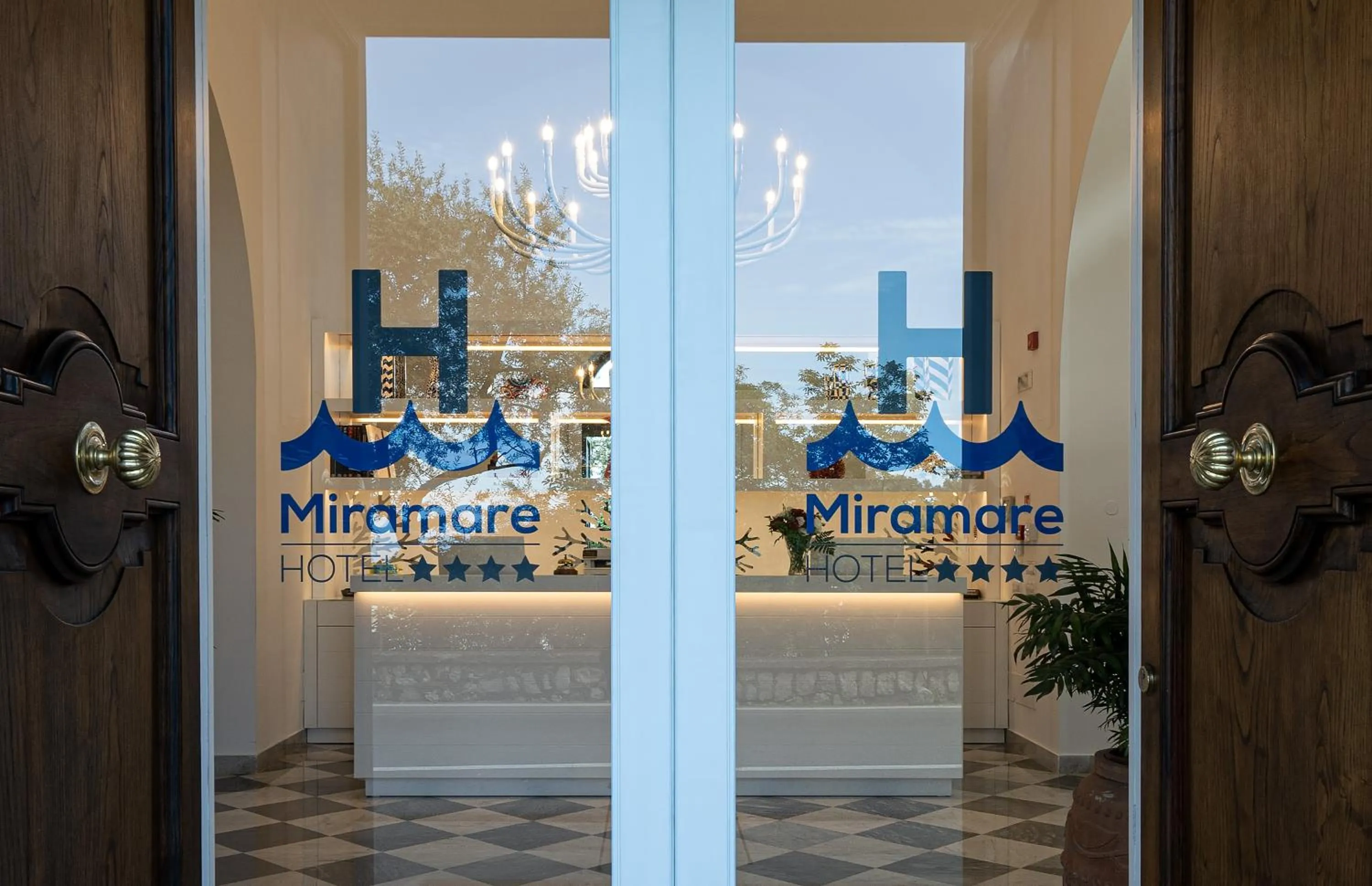 Lobby or reception in Hotel Miramare