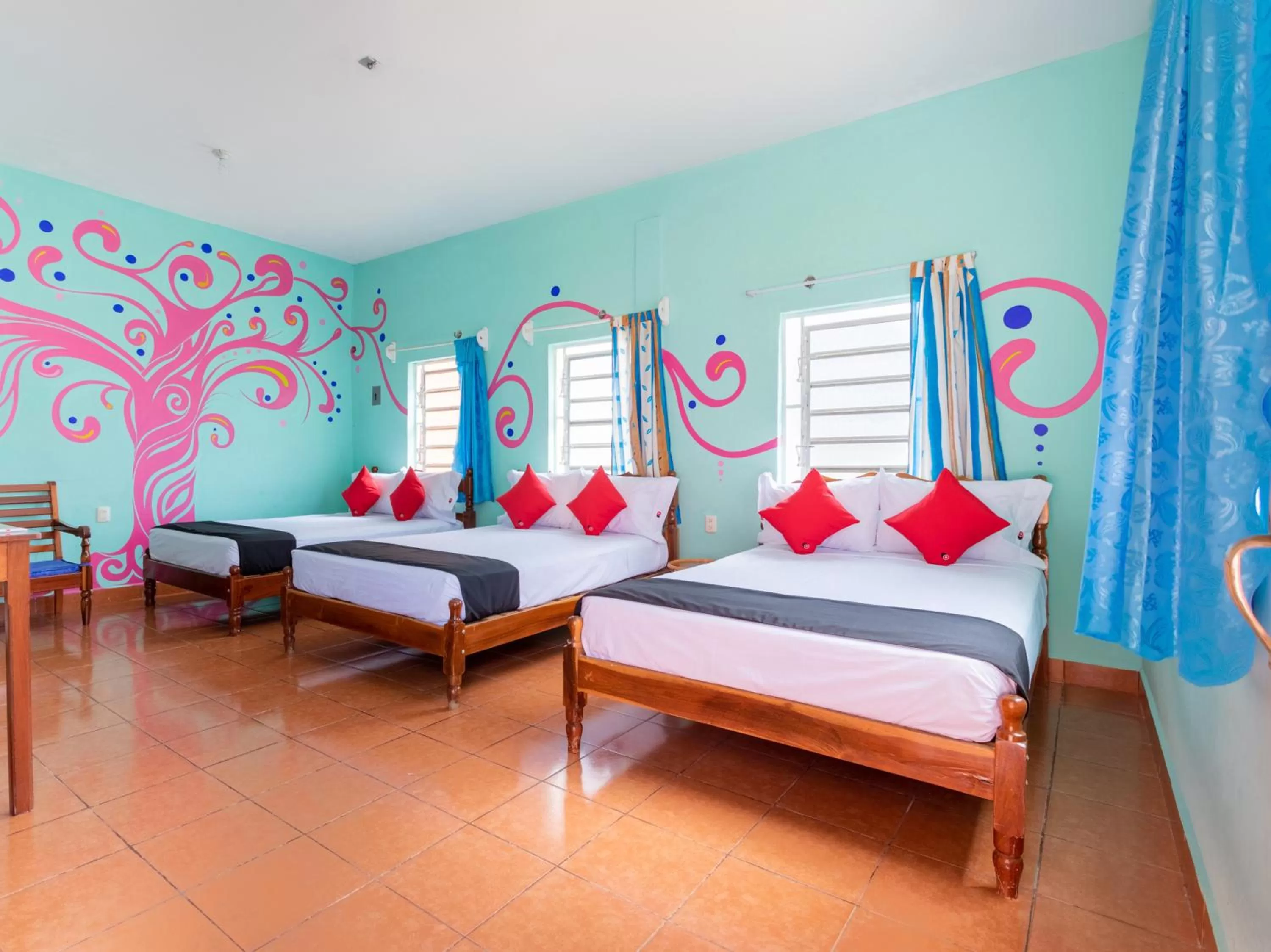 Bedroom, Bed in Hotel Hacienda Bacalar