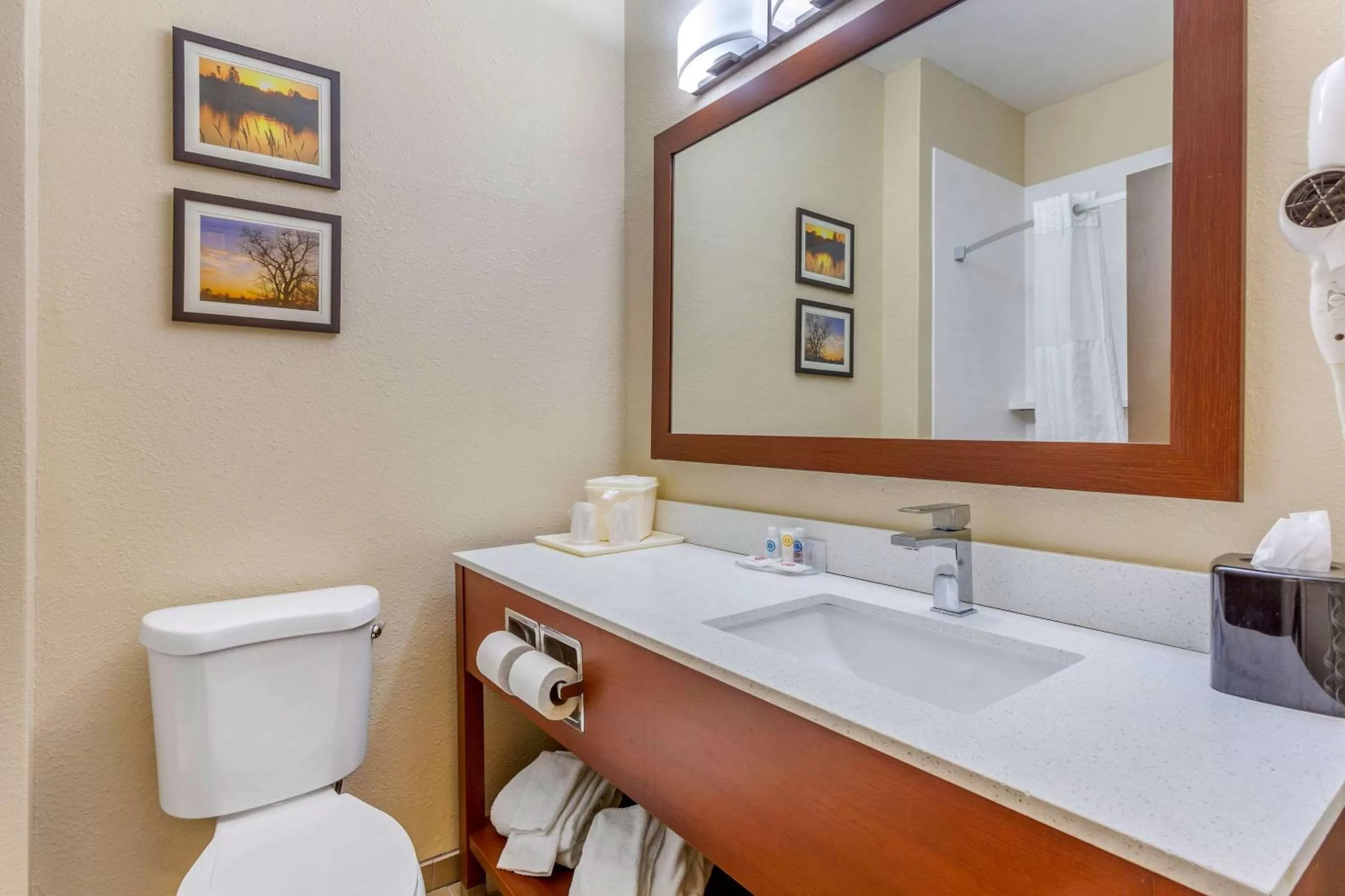 Bathroom in Comfort Inn Rockford near Casino District