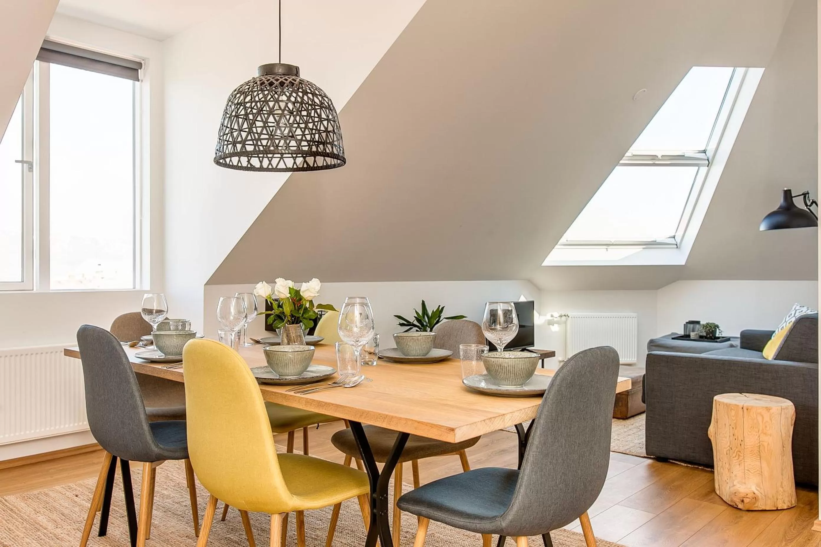 Living room in Tyr Apartments by Heimaleiga