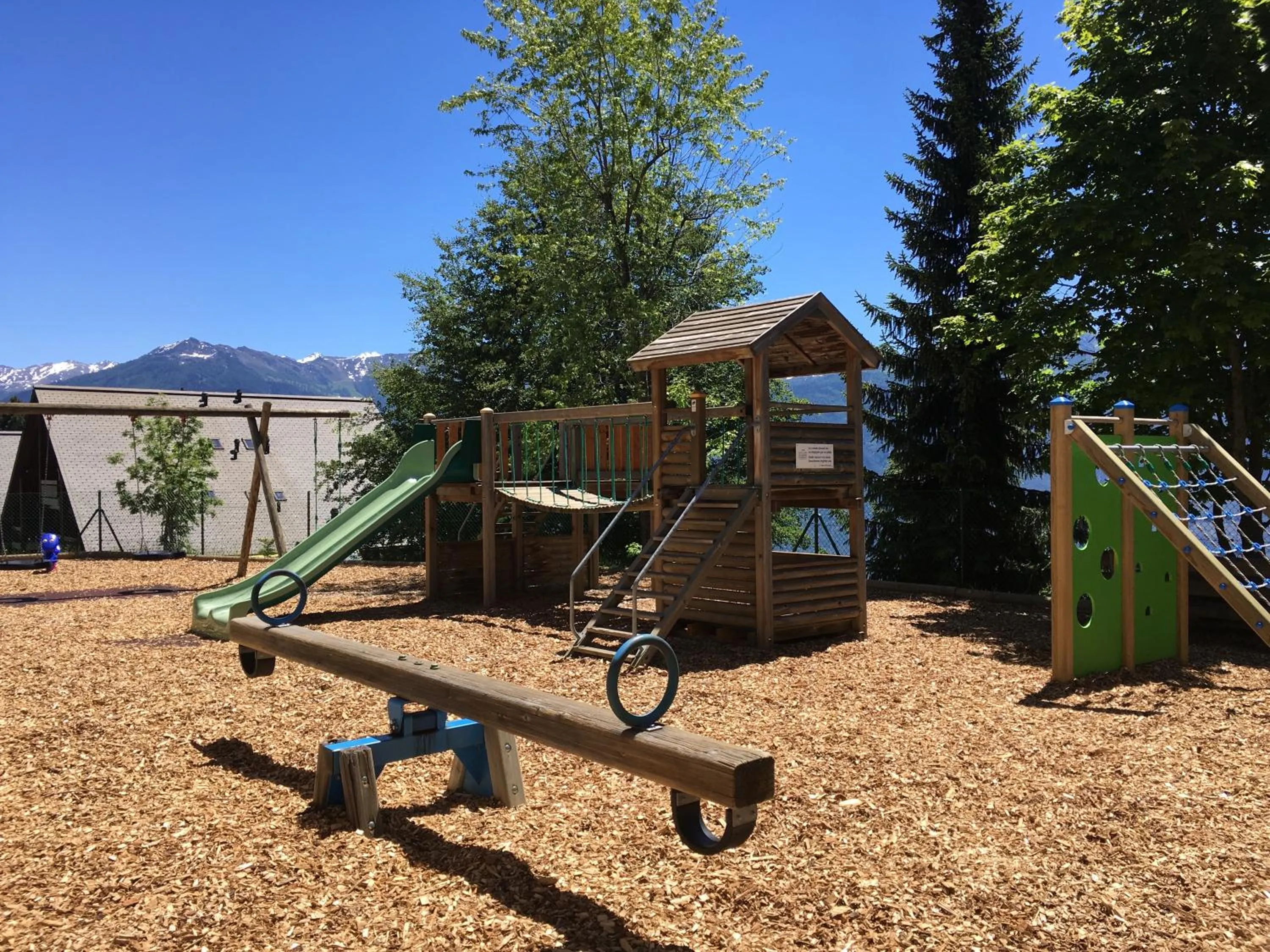 Children play ground in Hôtel Les Bains d'Ovronnaz
