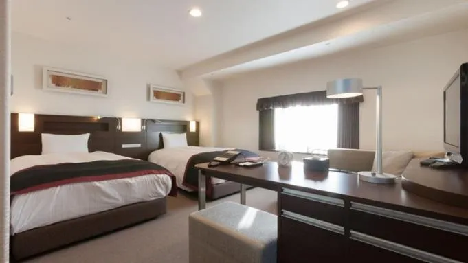 Bed in Onomichi Kokusai Hotel