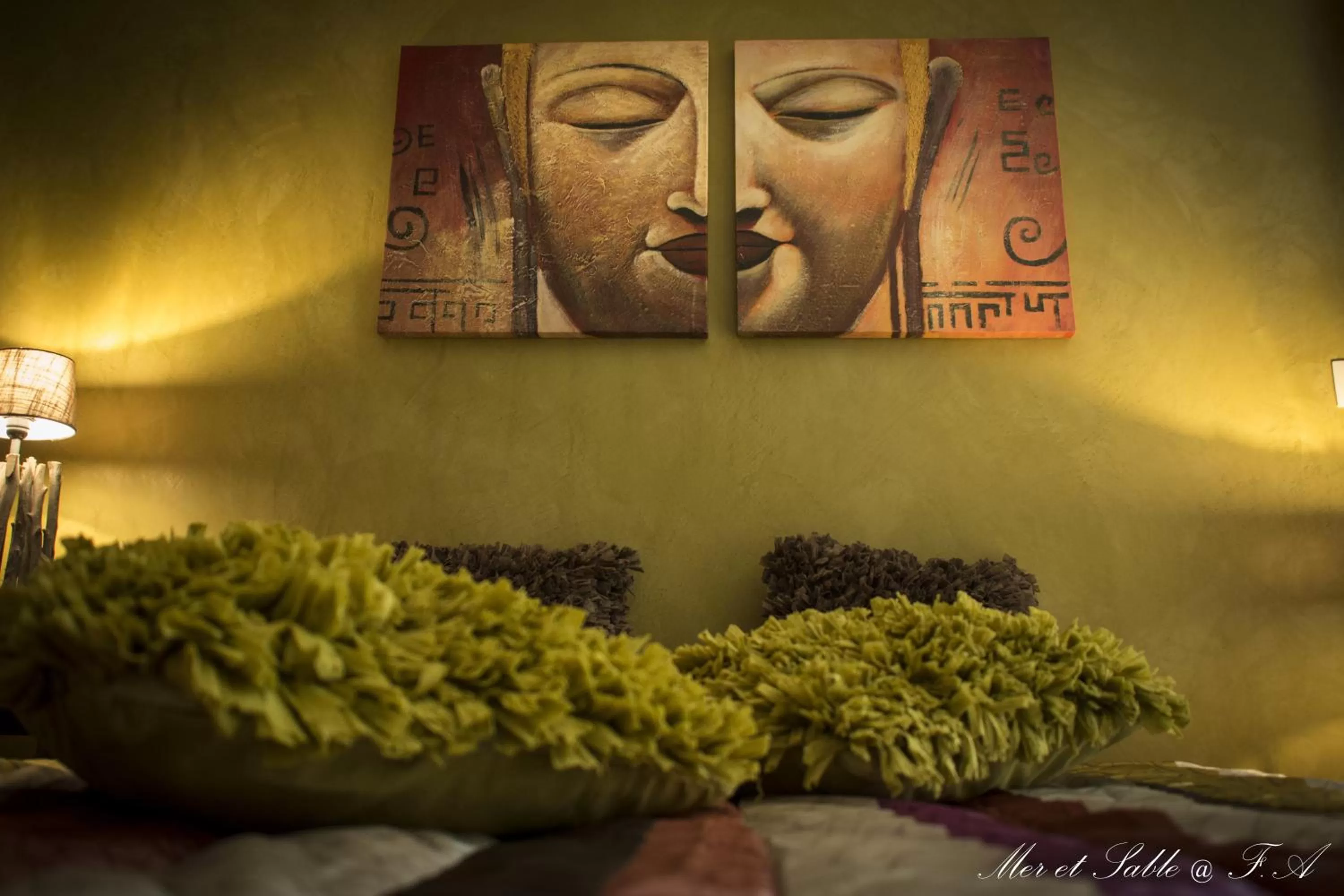 Bedroom in Mer et Sable B&B