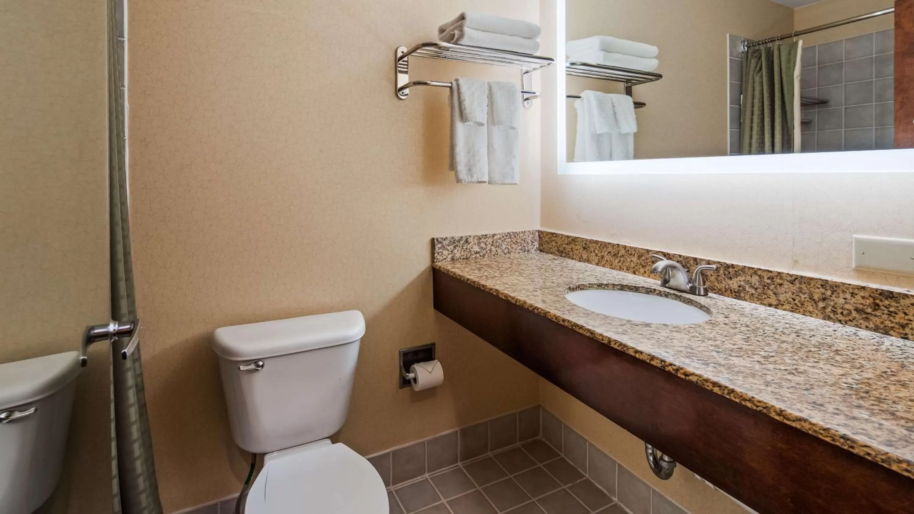 Toilet in Best Western PLUS Hannaford Inn & Suites