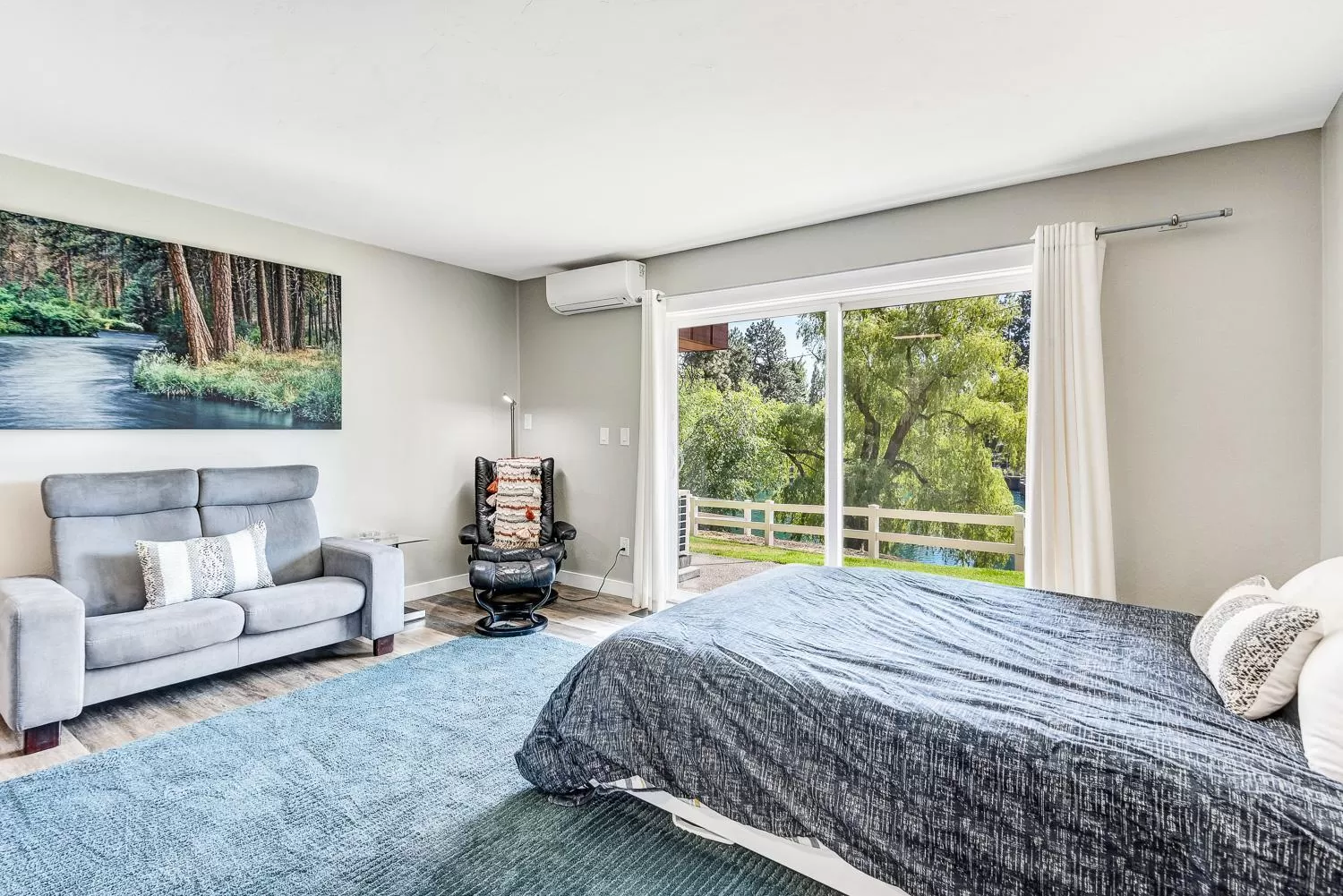 Living room in Bend Riverside Condos