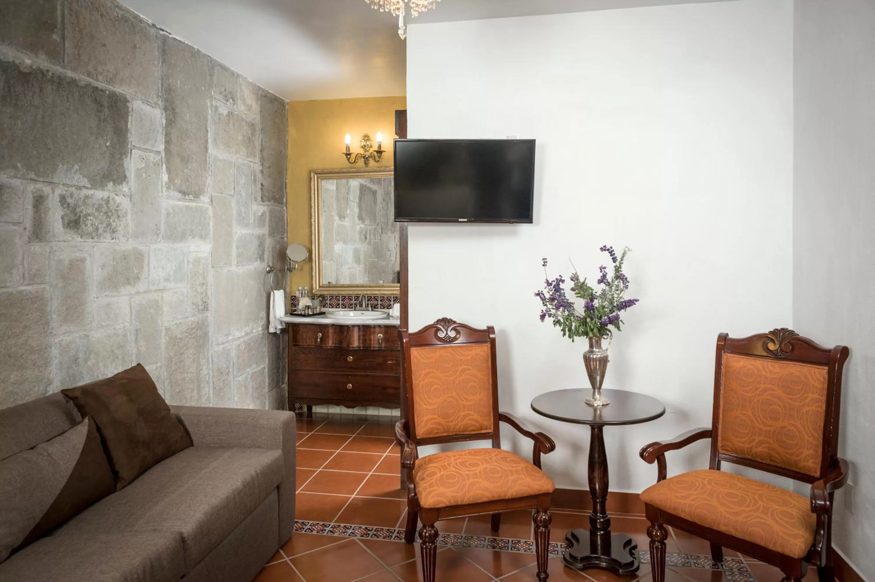 Seating area in Hotel Tapalpa de Mis Amores