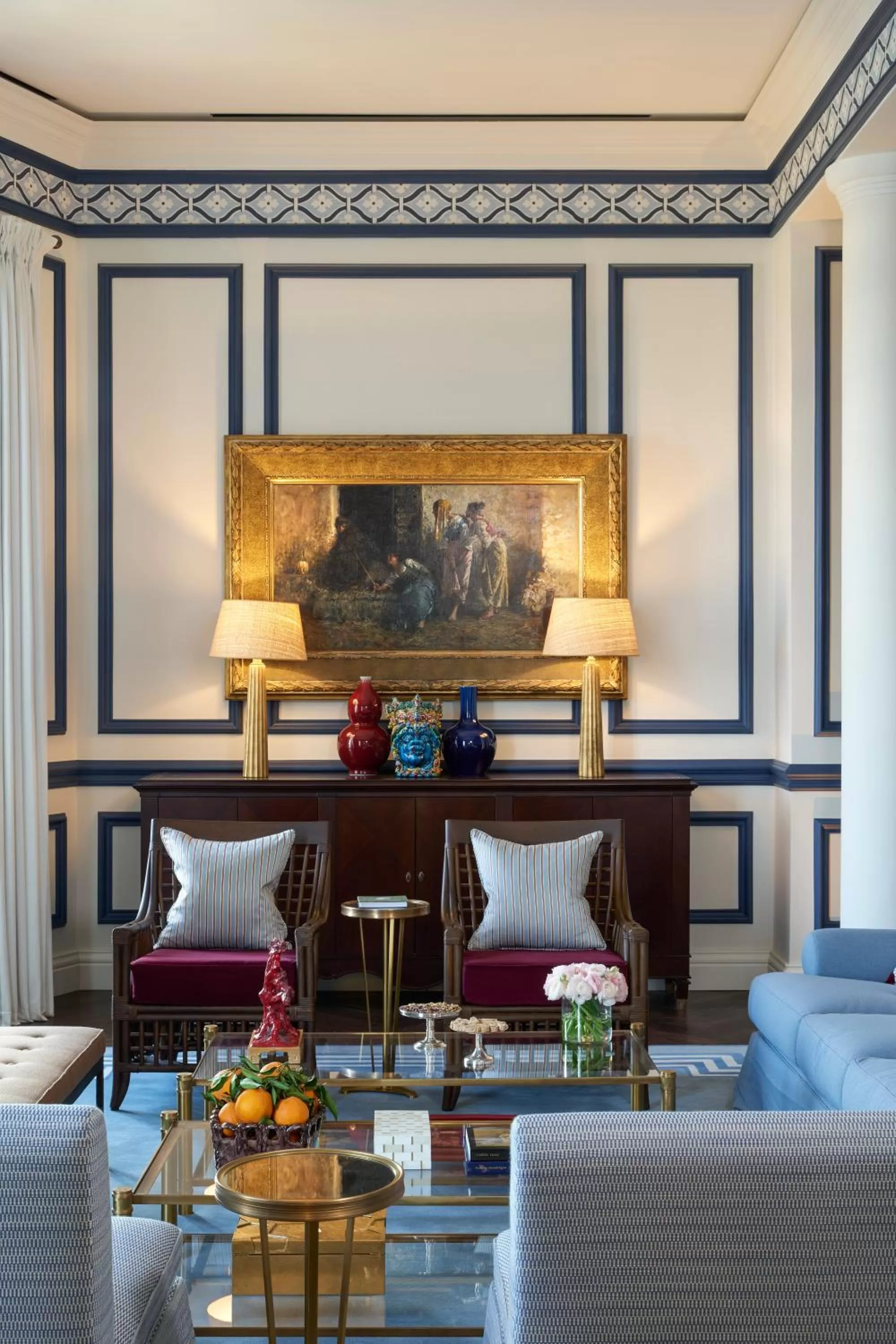 Living room in Rocco Forte Villa Igiea