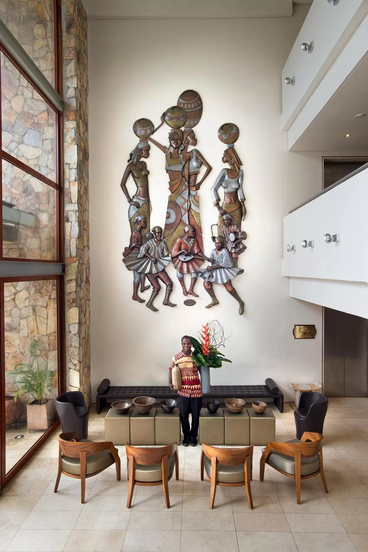 Facade/entrance in Labadi Beach Hotel