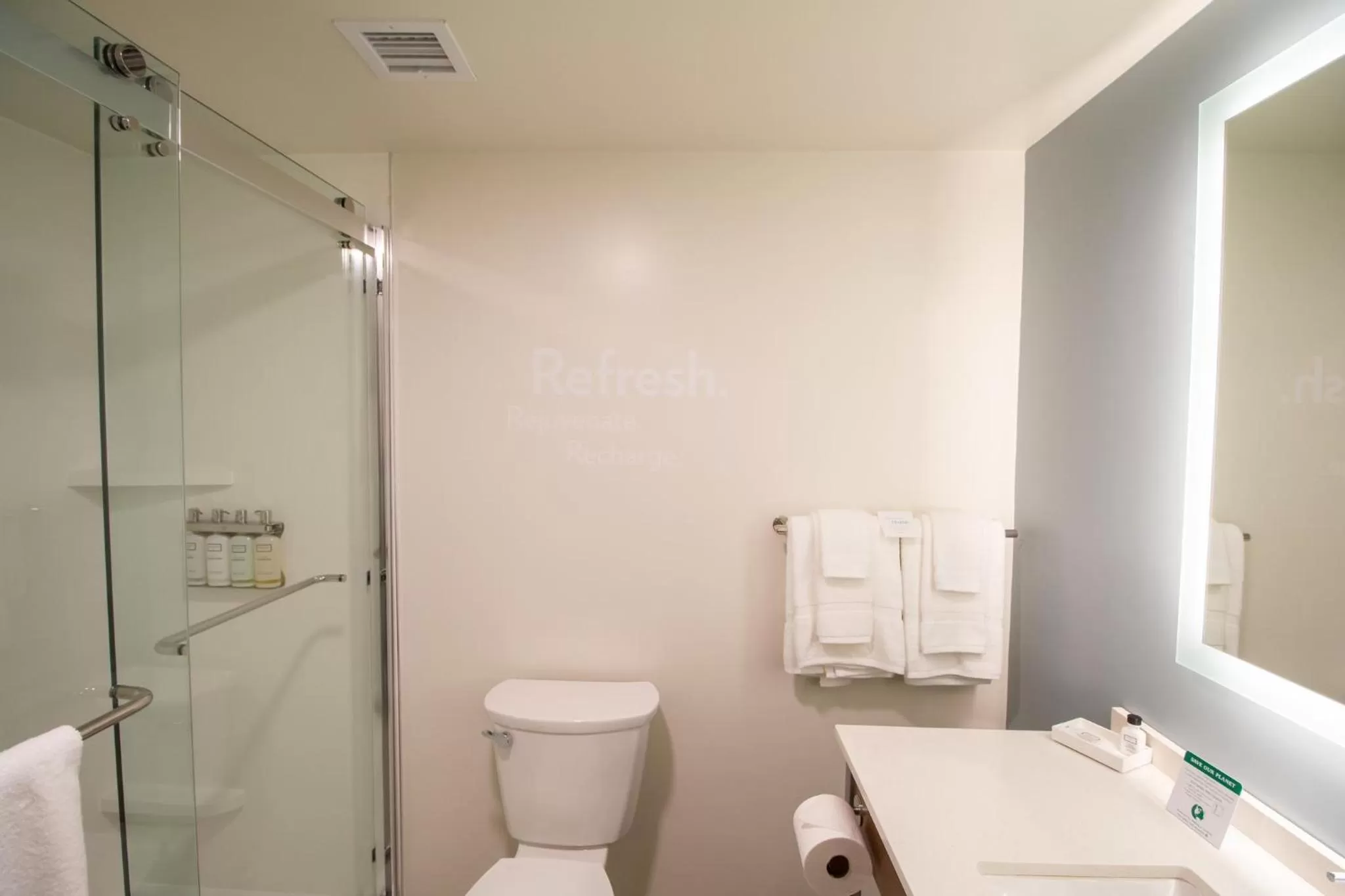 Bathroom in EVEN Hotel Manchester Airport by IHG