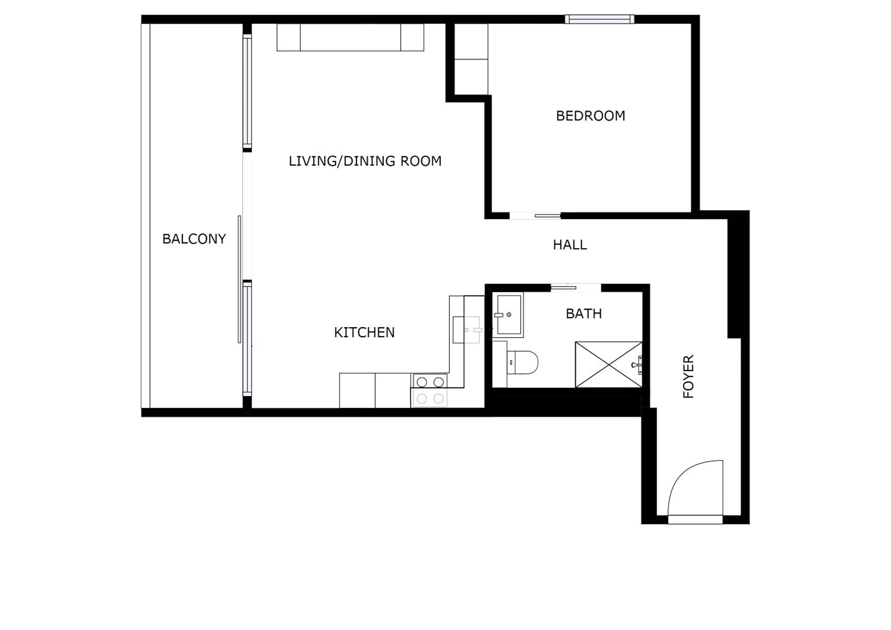 Floor plan in Living Suites