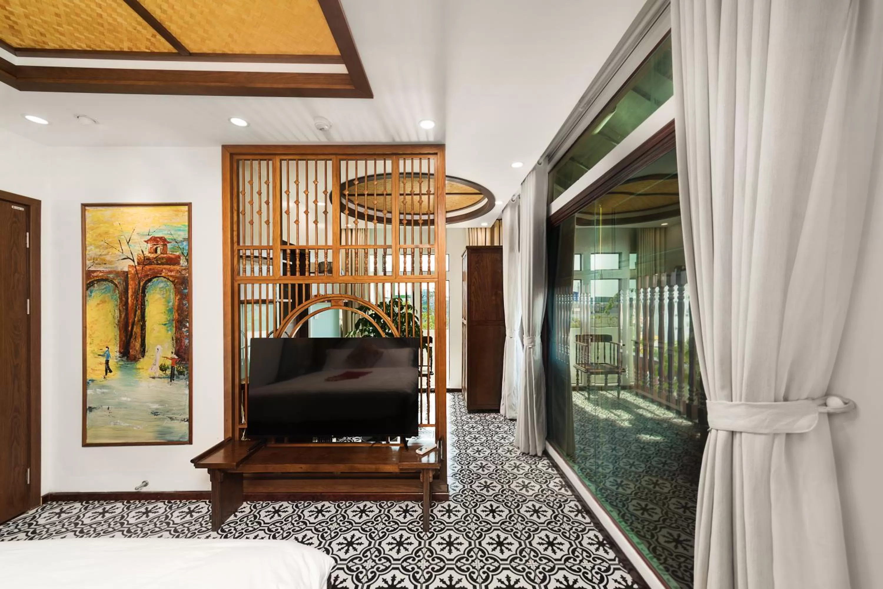 Bed in Veshia Hotel & Spa