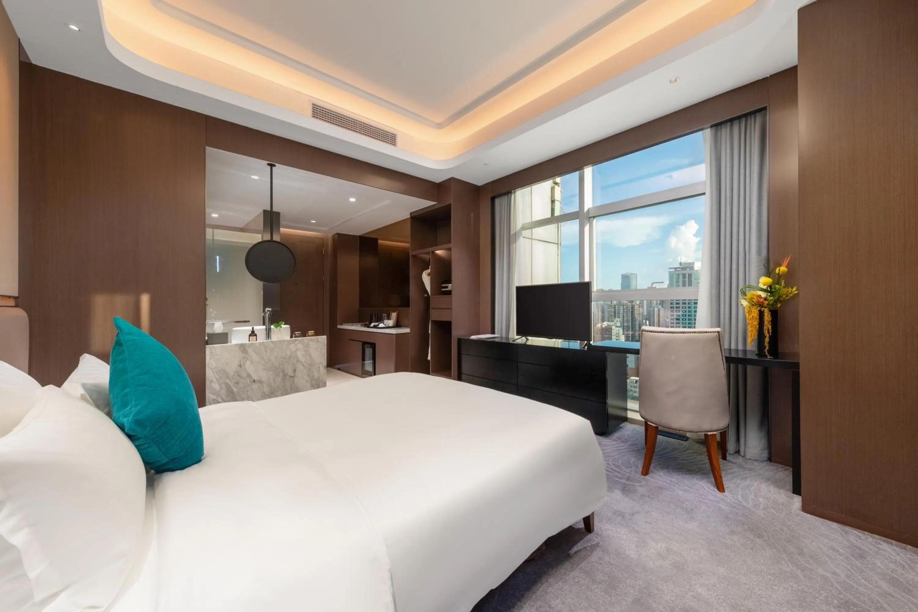 Bed in Honder International Hotel - Free shuttle bus between hotel and exhibition center during Canton Fair period