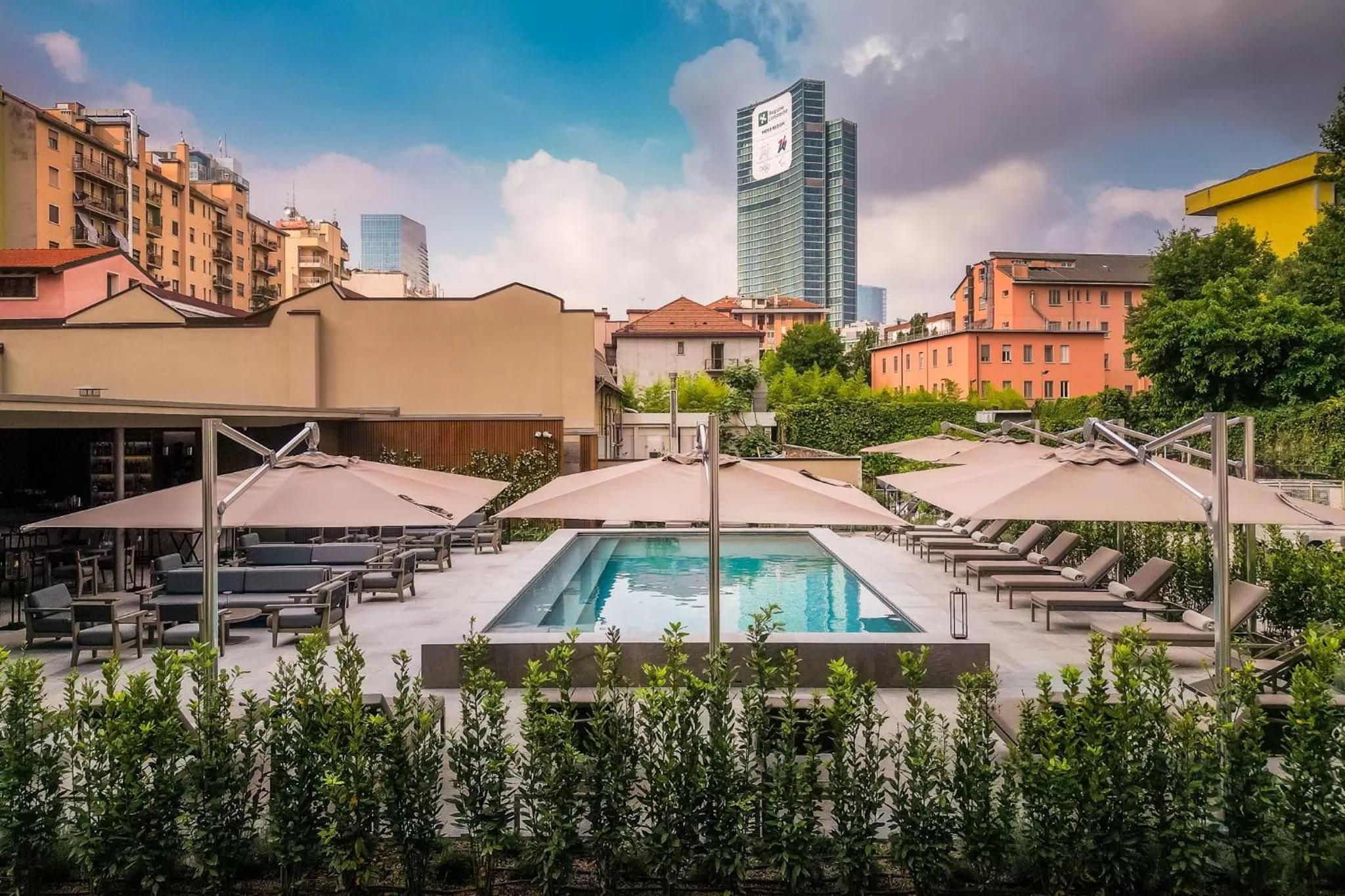 Swimming pool in Crowne Plaza Milan City by IHG