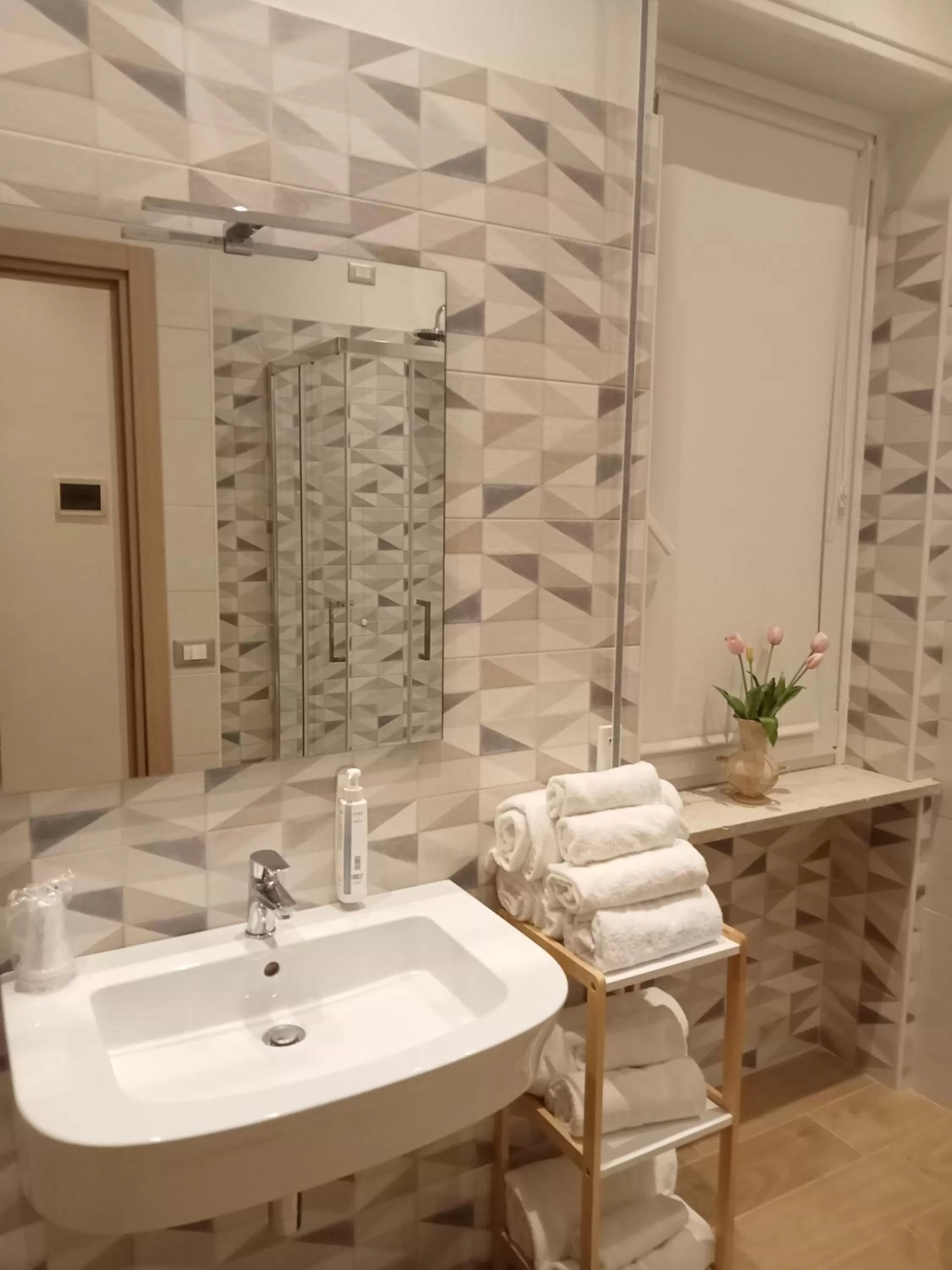 Shower in Hotel Porta Rivera