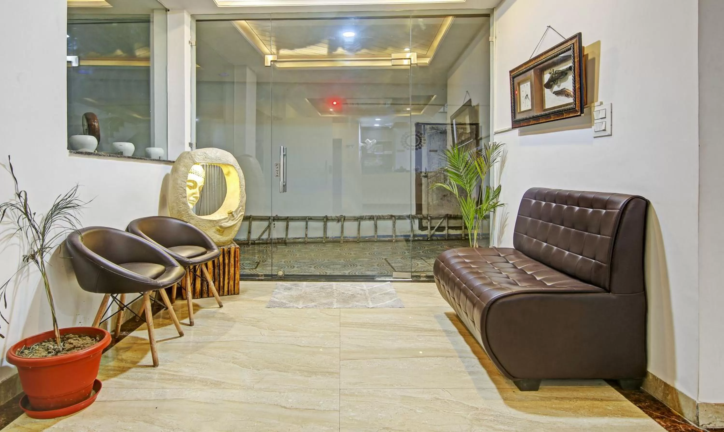 Seating area in Treebo Trend Royal Empire