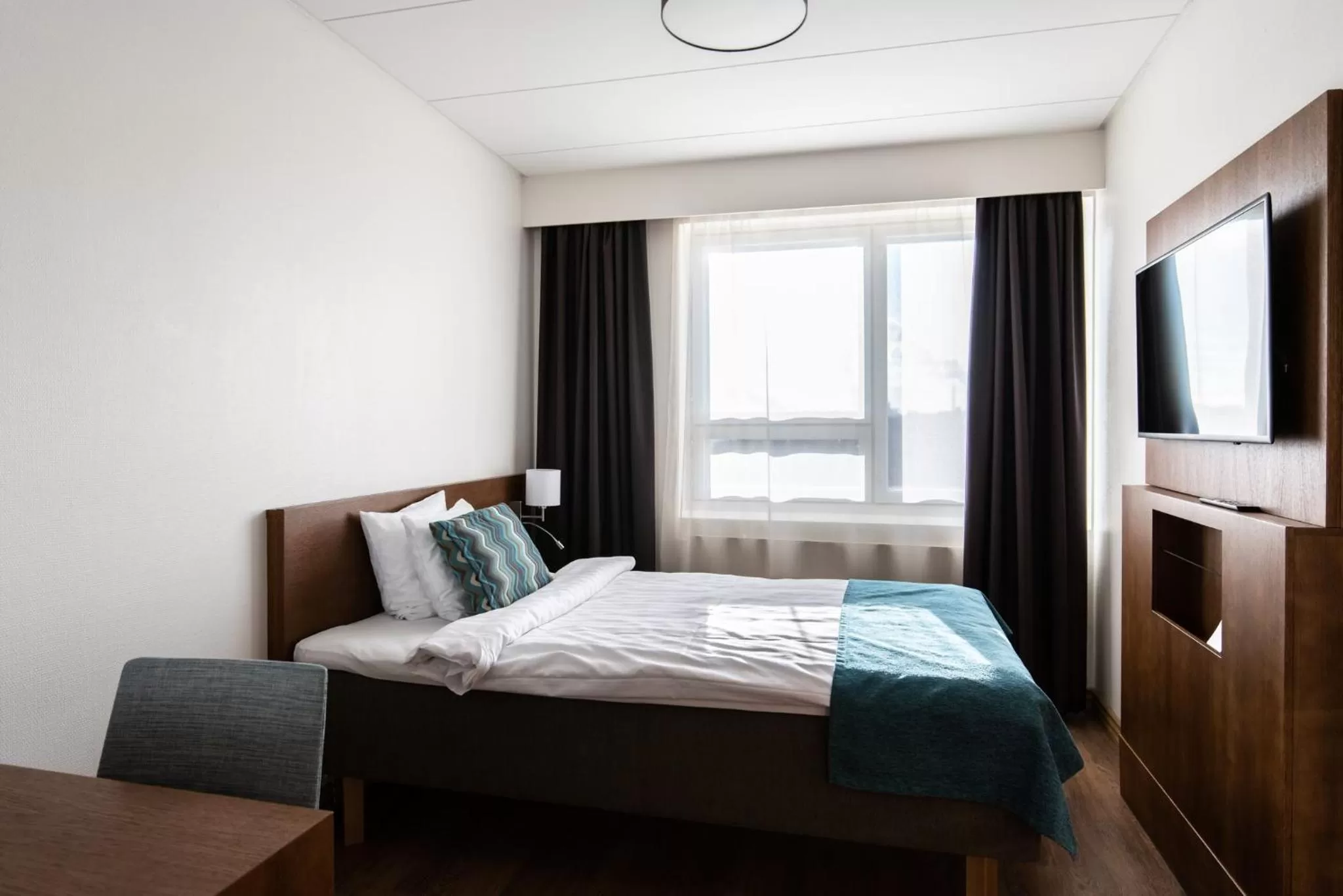 Bed in Hotel Raumanlinna