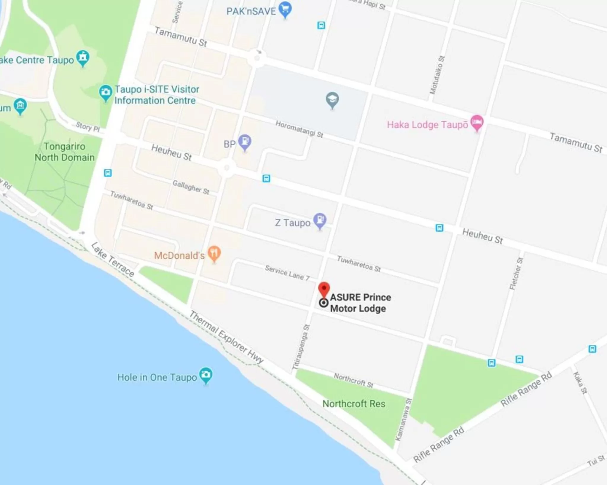 Bird's eye view in ASURE PRINCE motor lodge