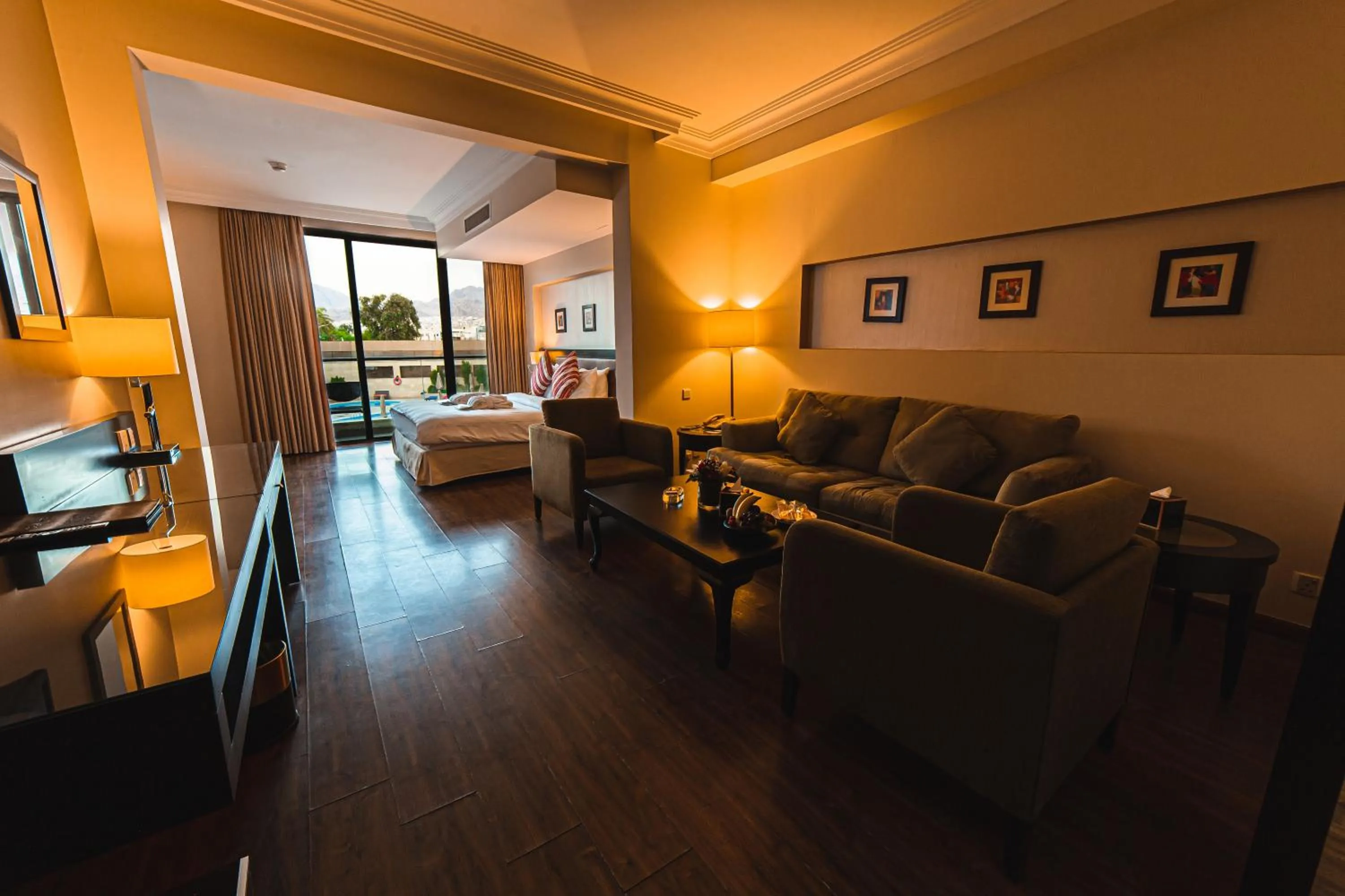 Seating area in Oryx Hotel Aqaba