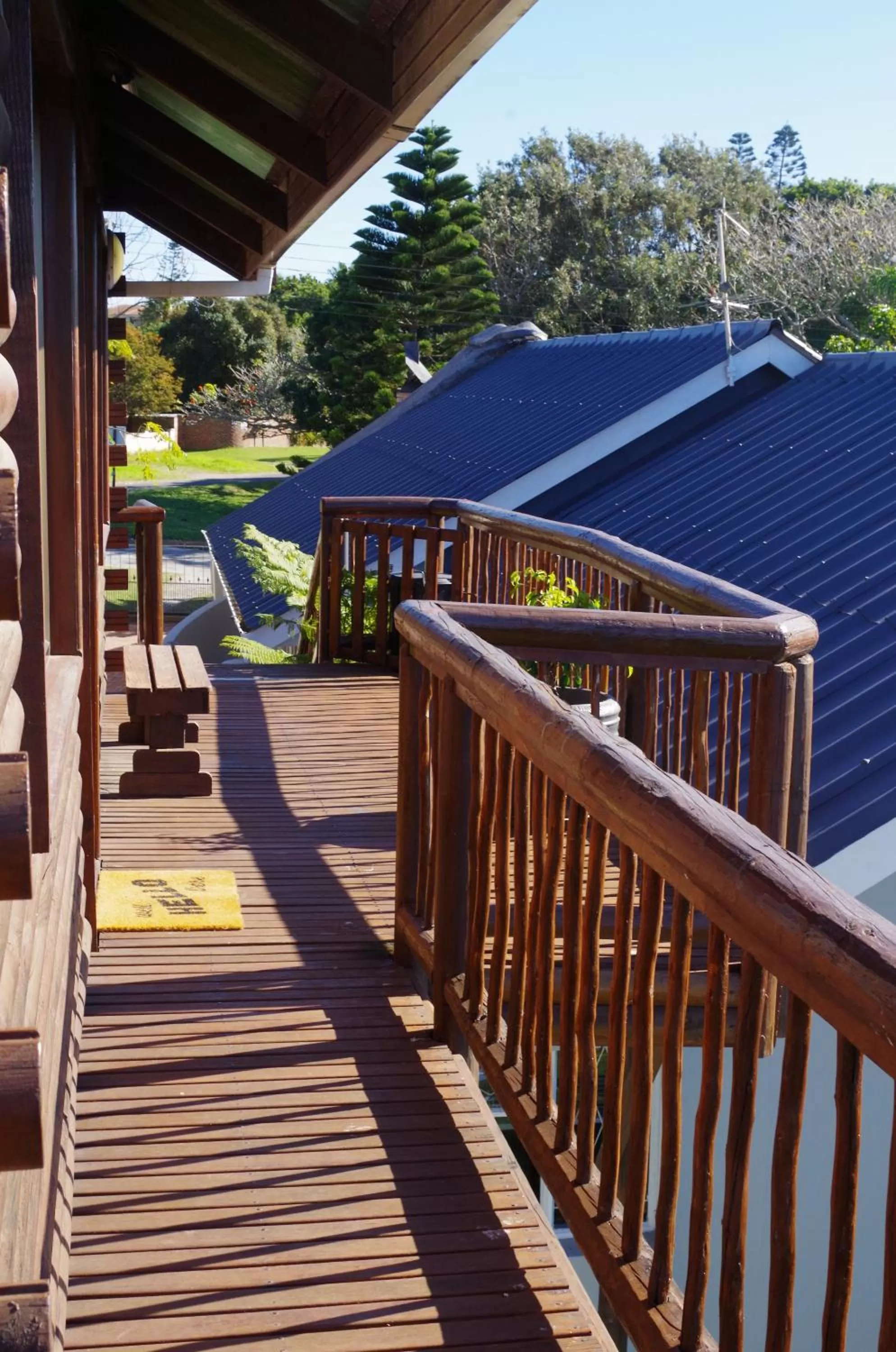 Balcony/Terrace in Tertia's Logcabin