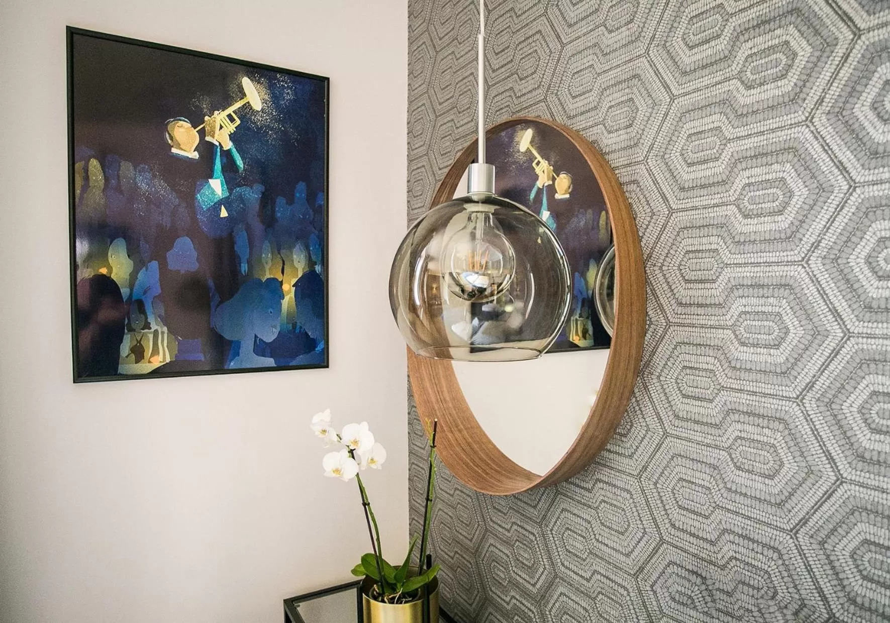 Seating area in Chicago Vendégház