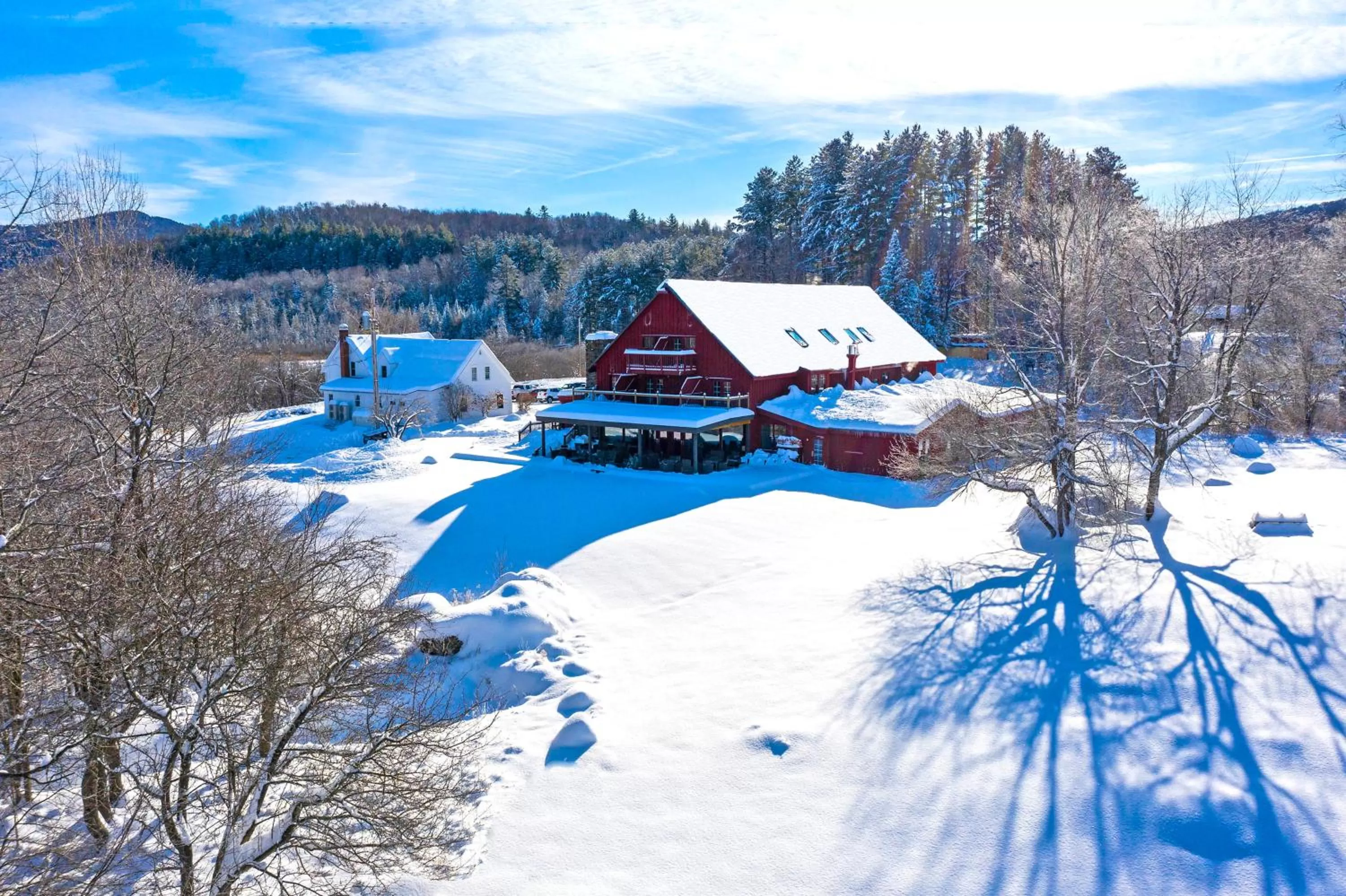 Bird's eye view, Winter in Mountain Meadows Lodge