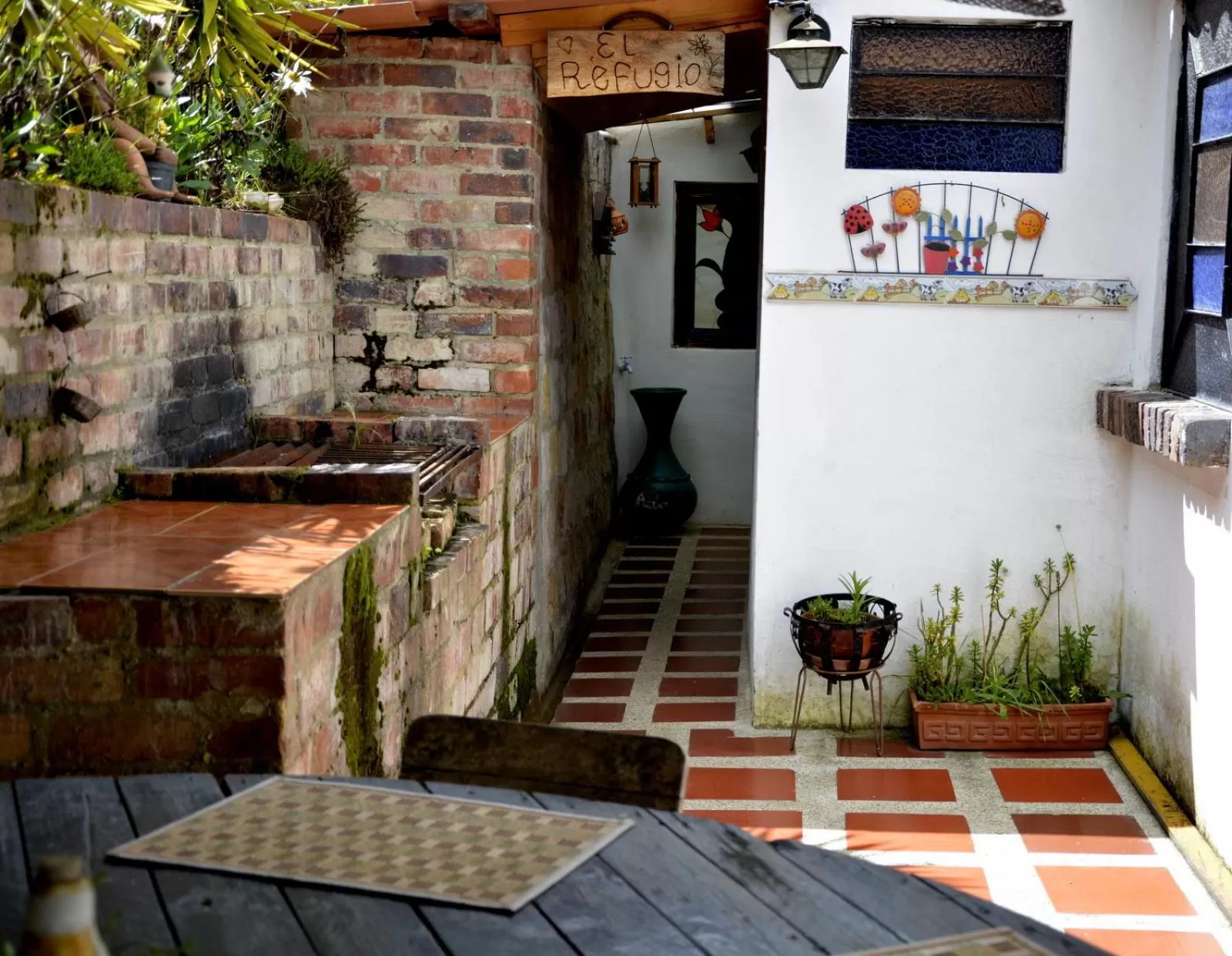 Inner courtyard view in El Pedregal Sopó
