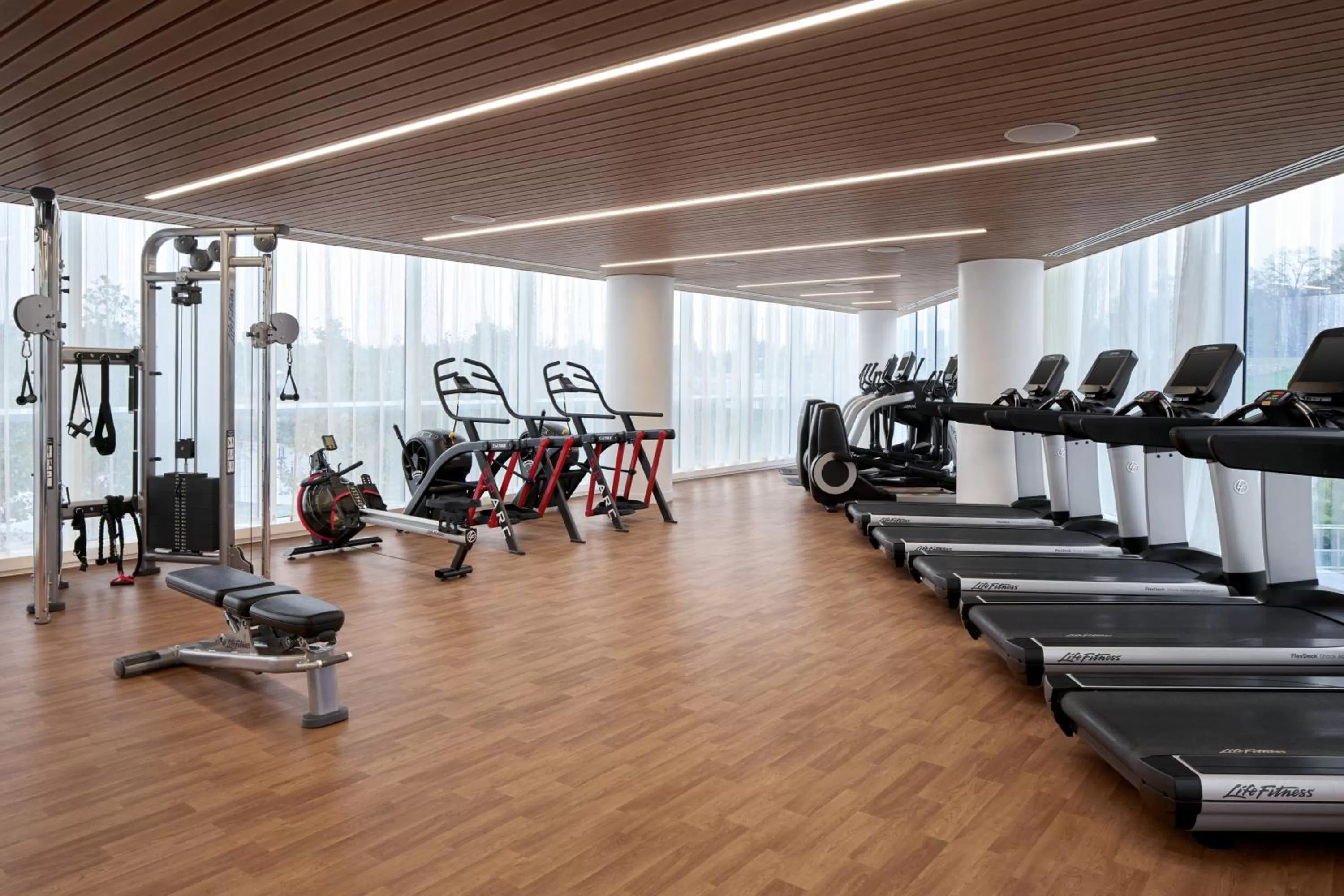 Fitness centre/facilities in MGM National Harbor