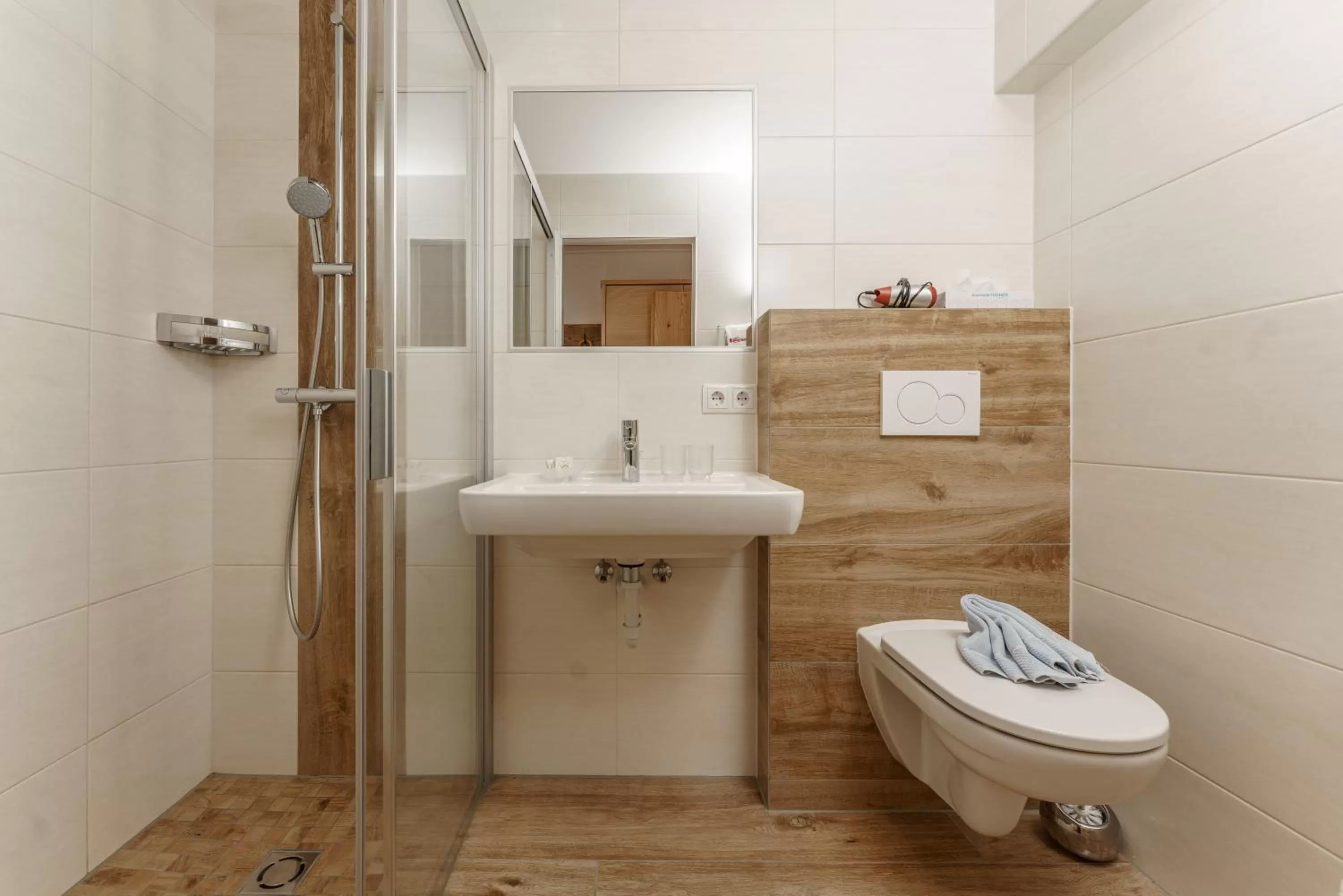 Bathroom in Naturhotel Lärchenhof