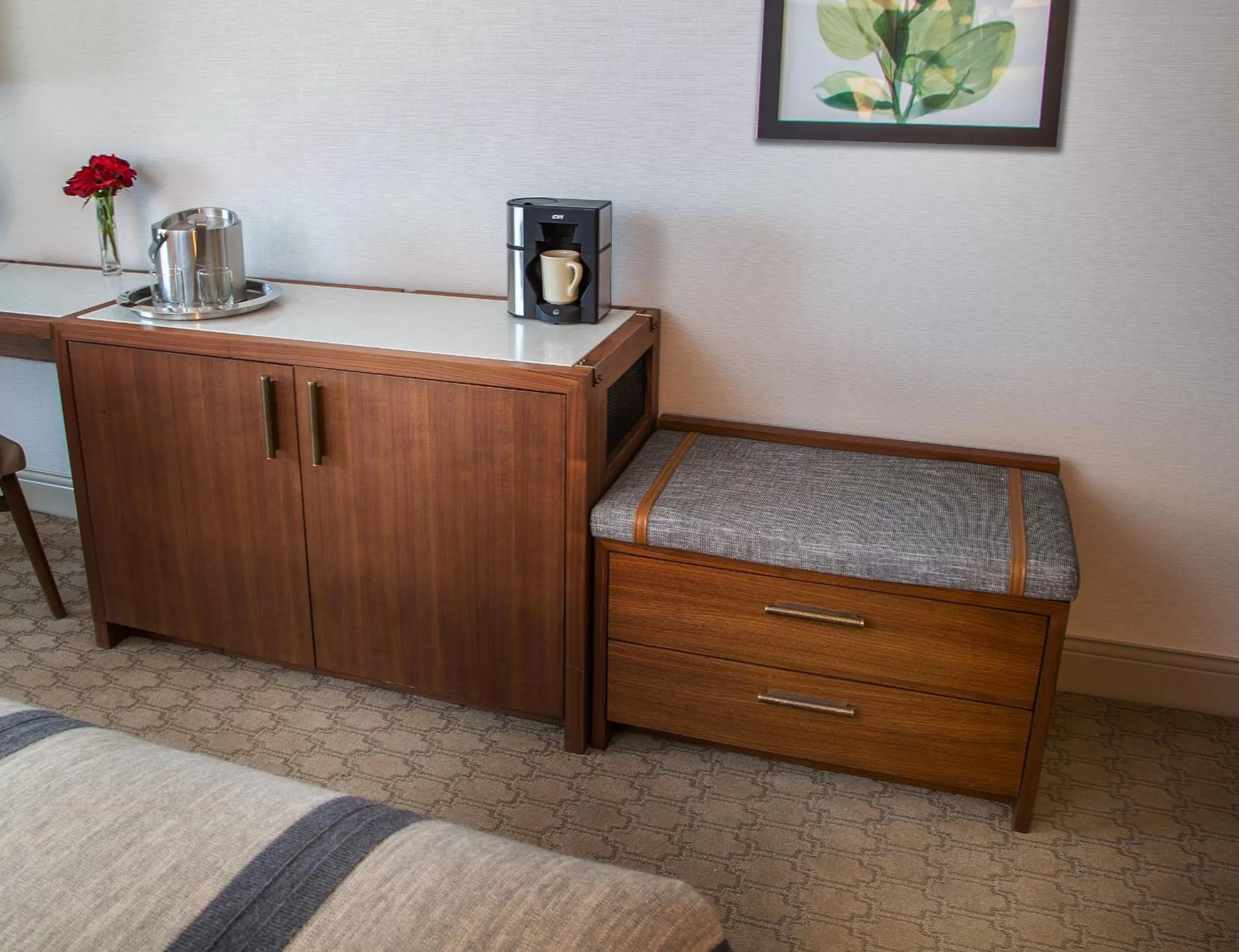 Decorative detail, Bed in The Ingleside Hotel