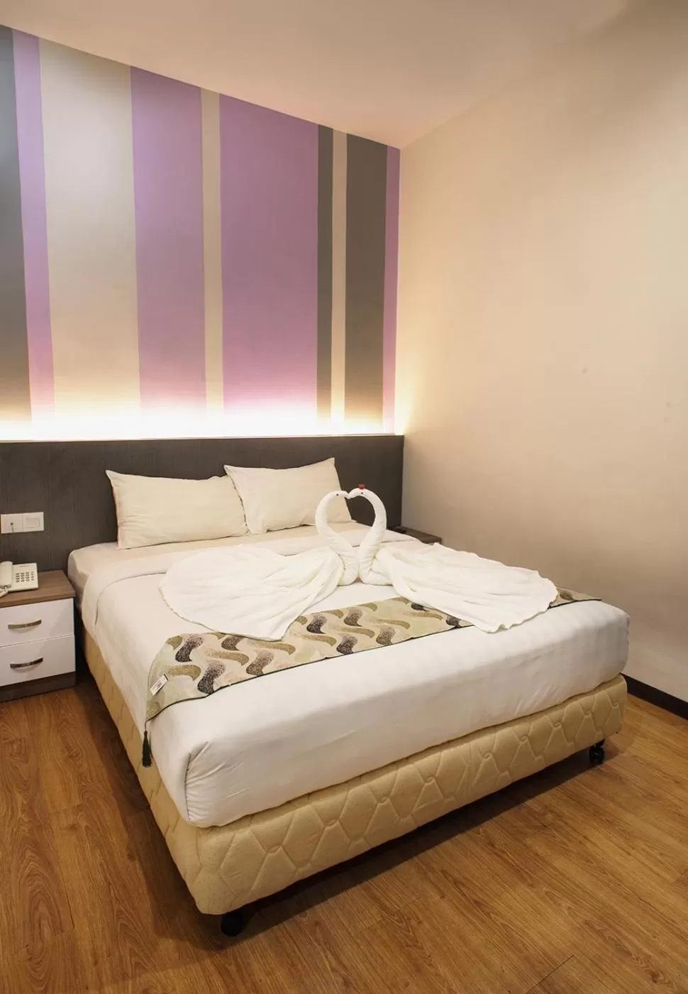 Bed in HelicoNia Hotel