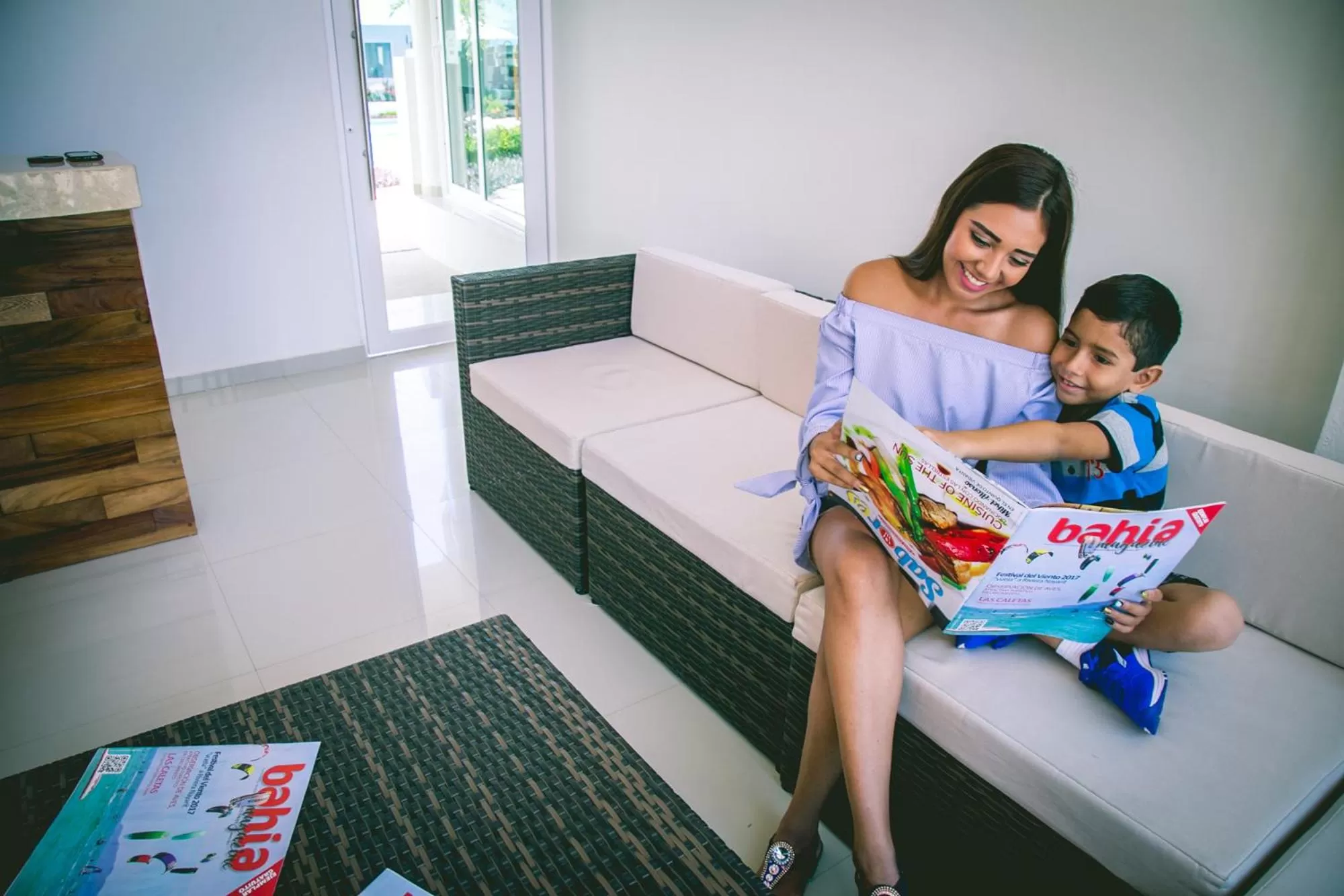 People, Family in Luxury Hotel Inn