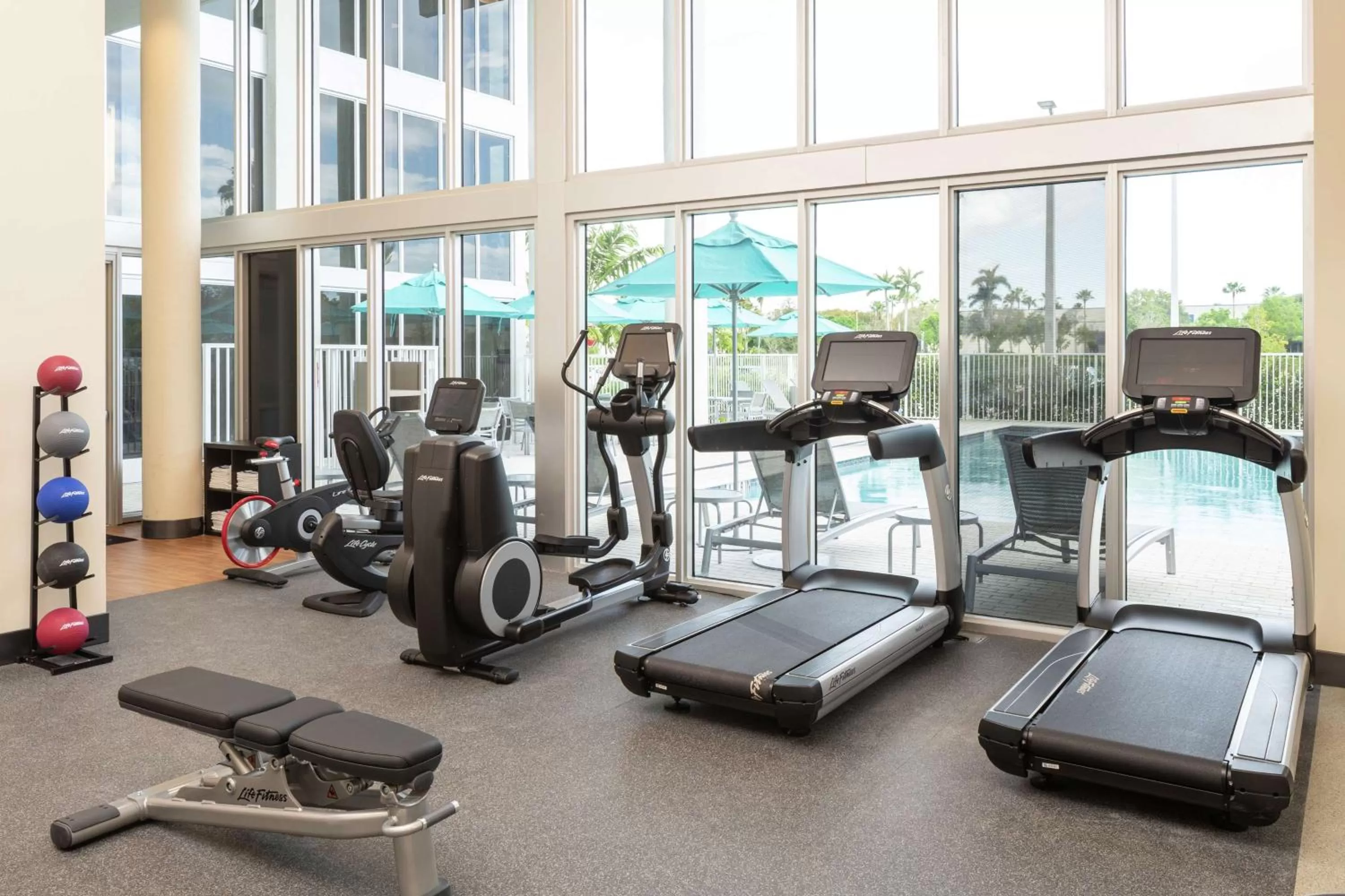 Fitness centre/facilities in DoubleTree by Hilton Miami Doral