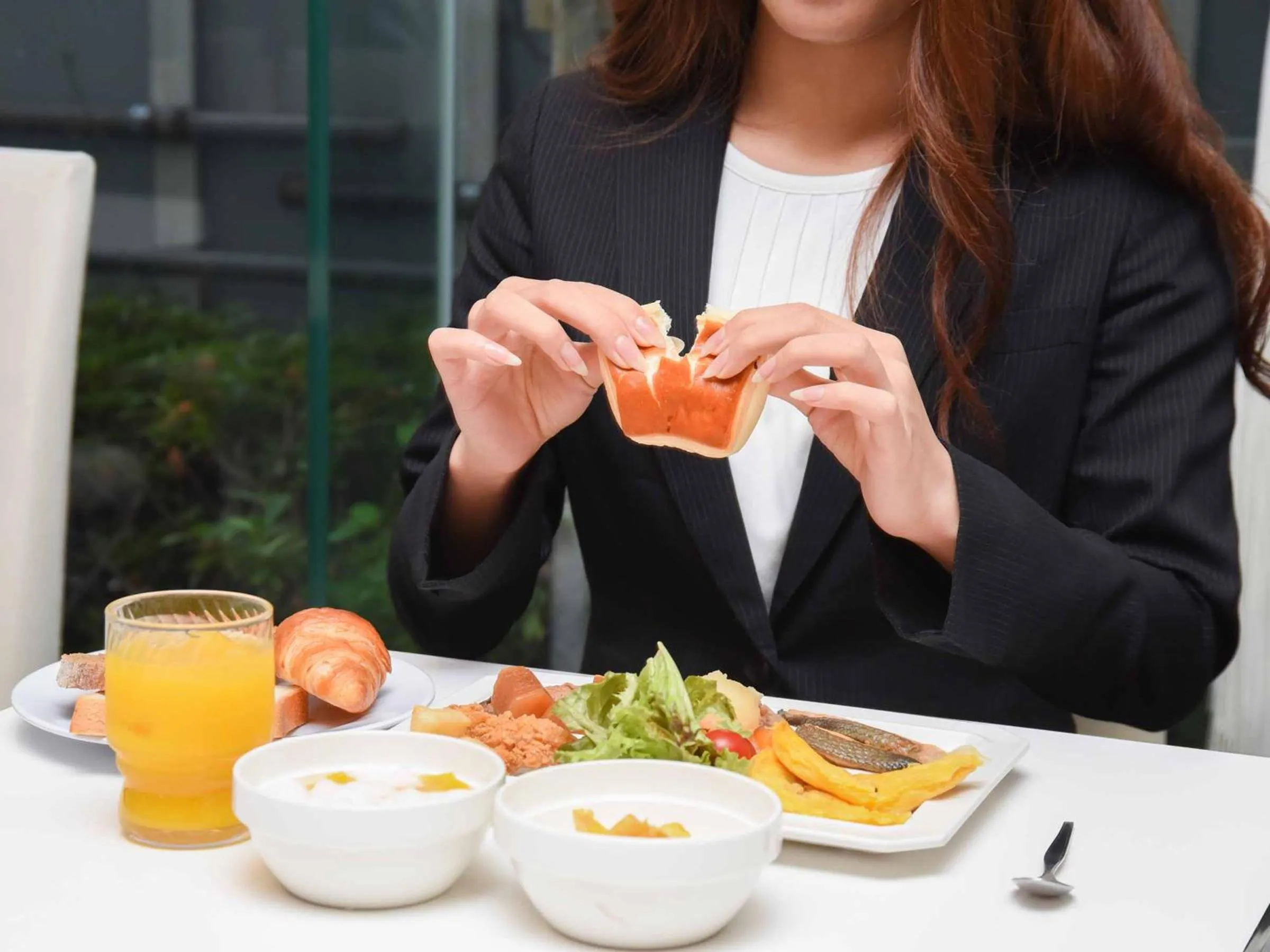 Buffet breakfast in Kobe Sannomiya Union Hotel