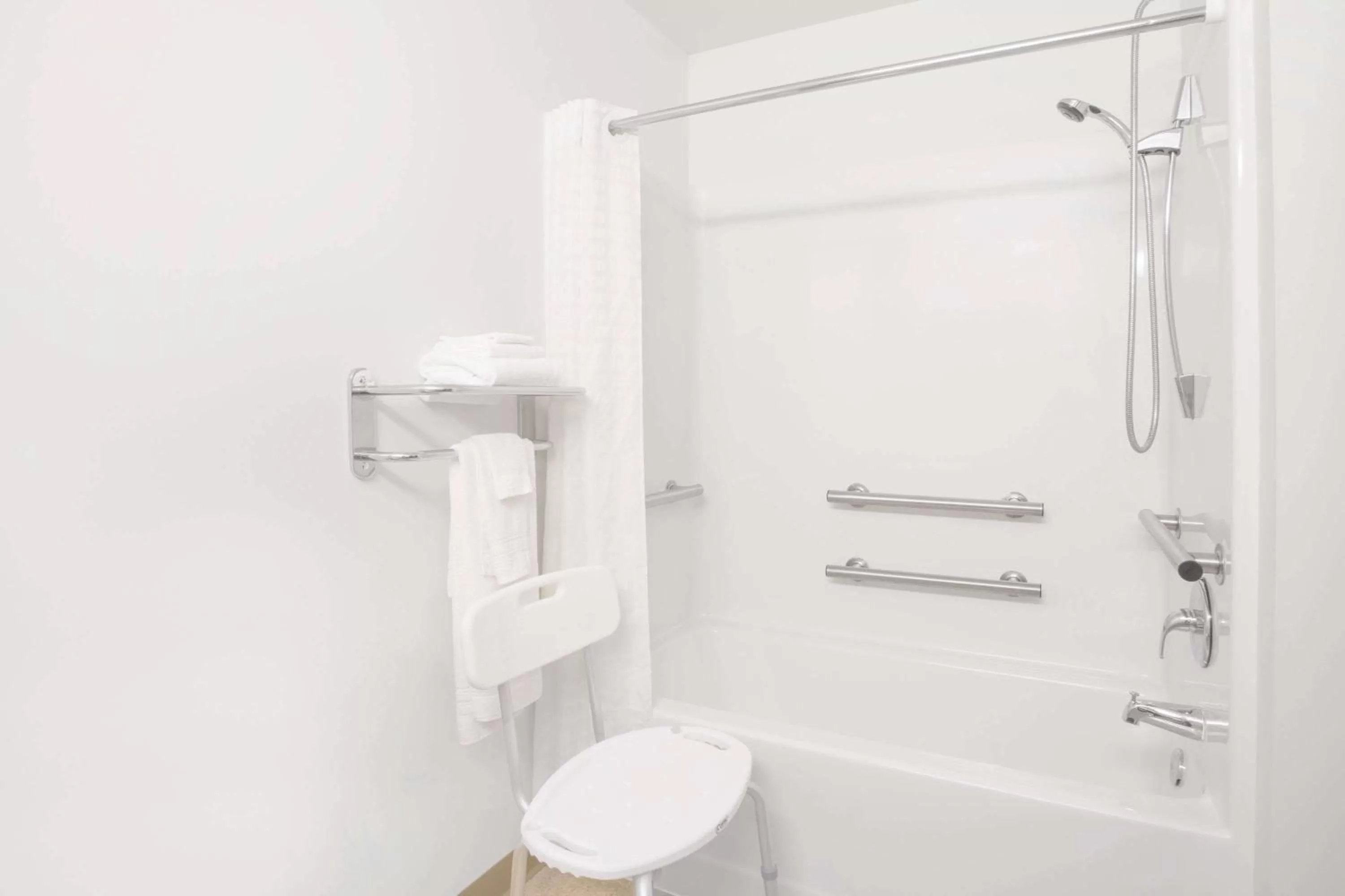 Shower in Microtel Inn and Suites Gassaway