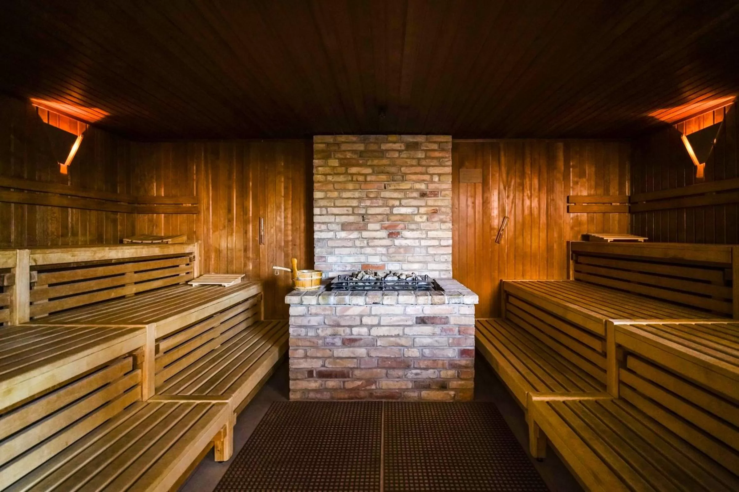 Sauna in Strandhafer Aparthotel