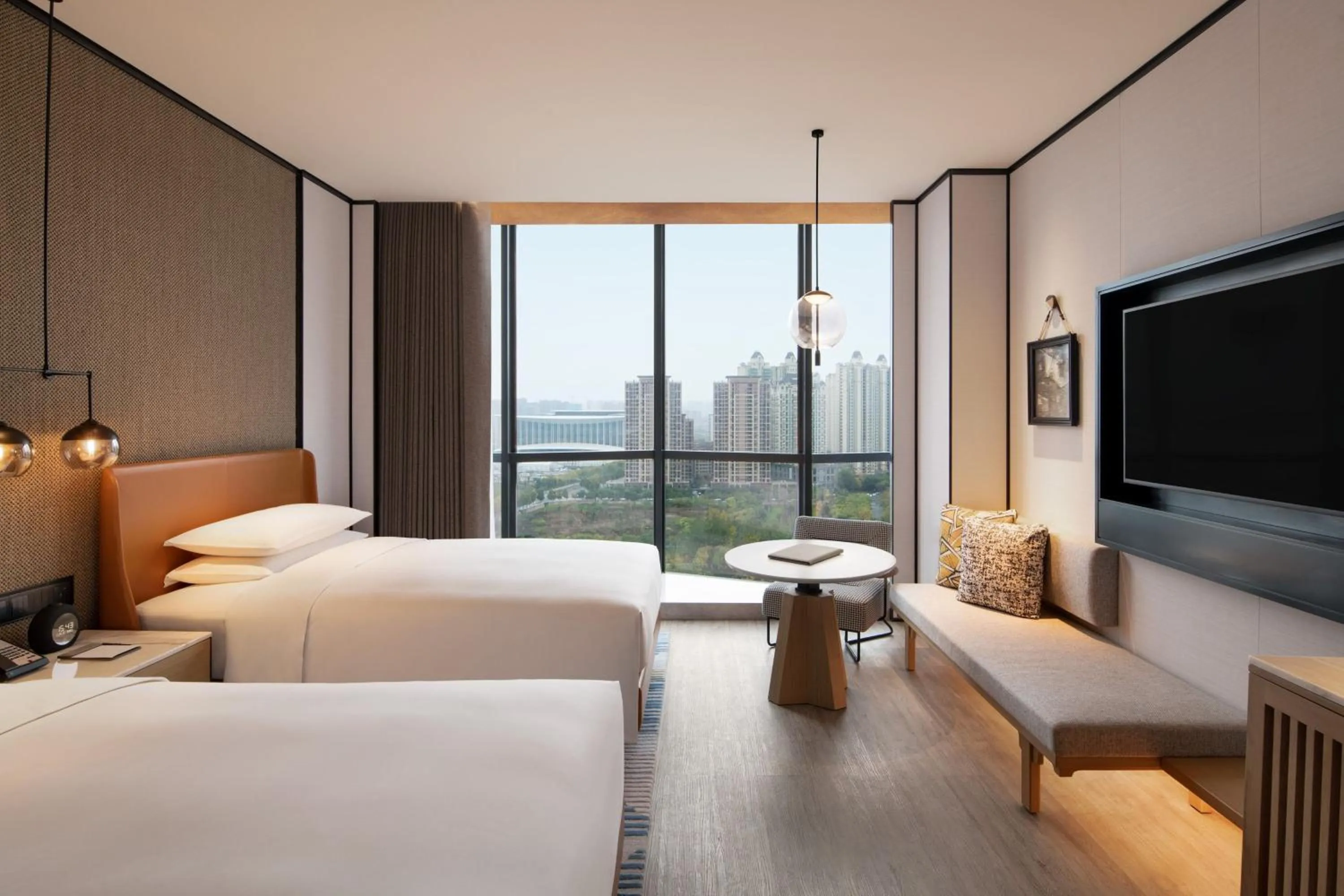 Photo of the whole room, Bed in Sheraton Xi'an Chanba