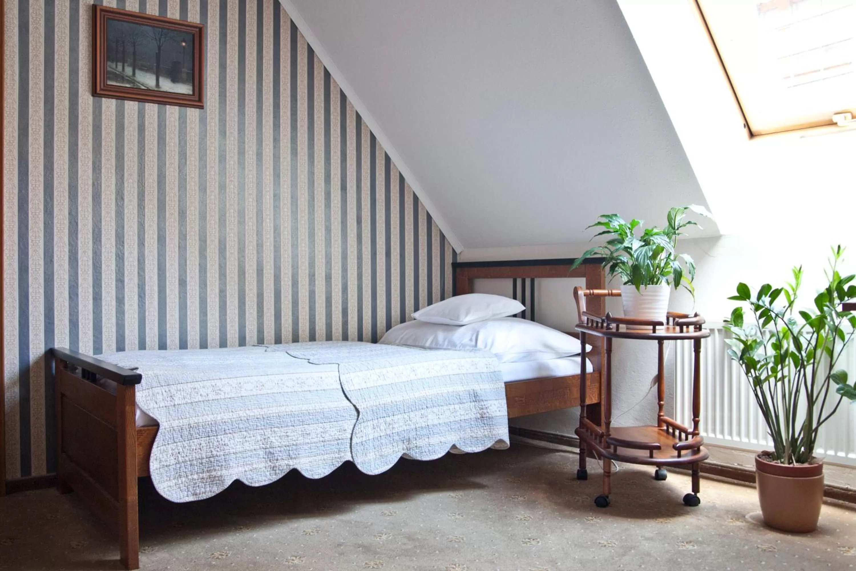 Bed in Hotel U Zlatého Lva