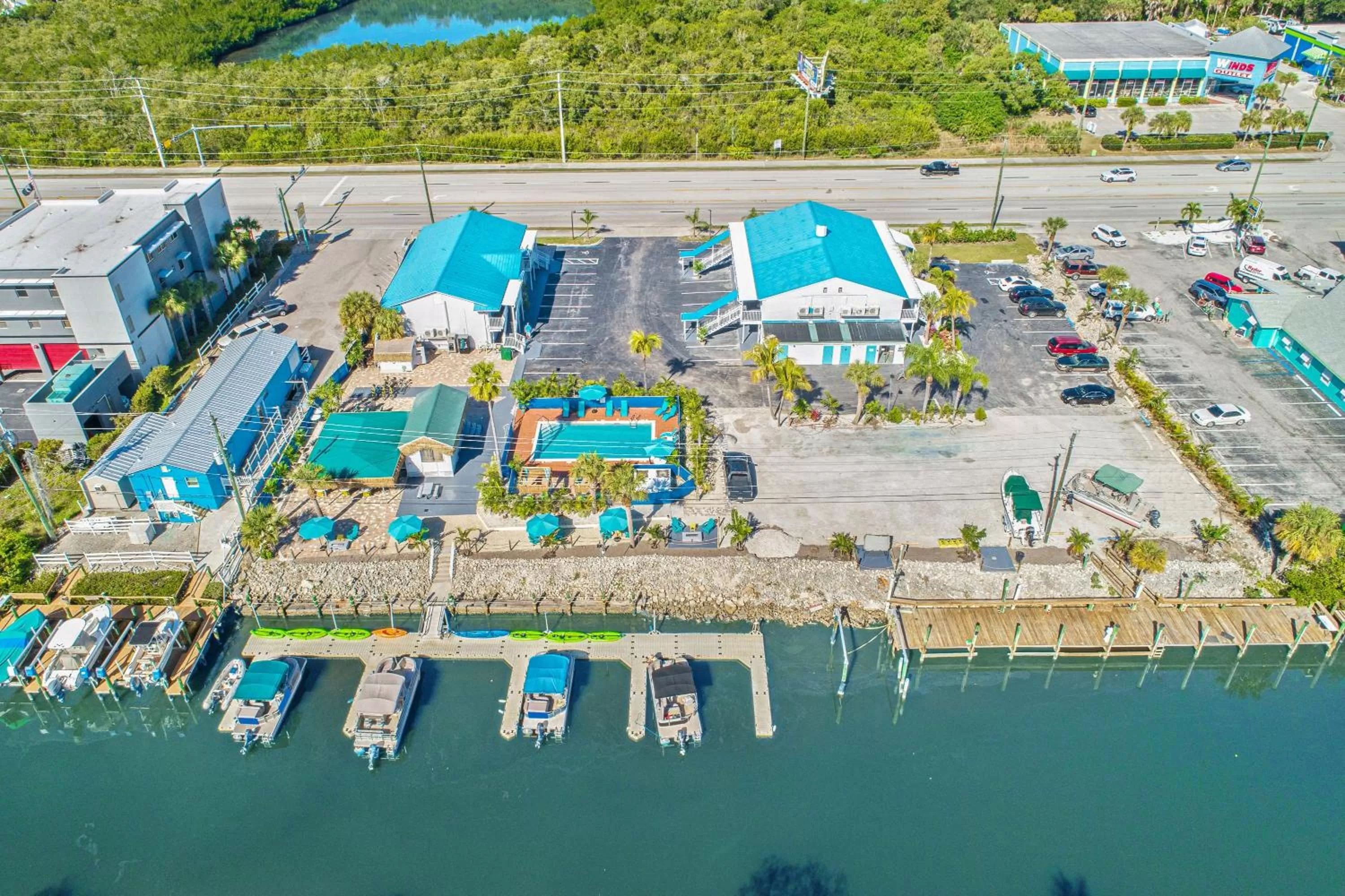 Property building in Latitude 26 Waterfront Resort and Marina