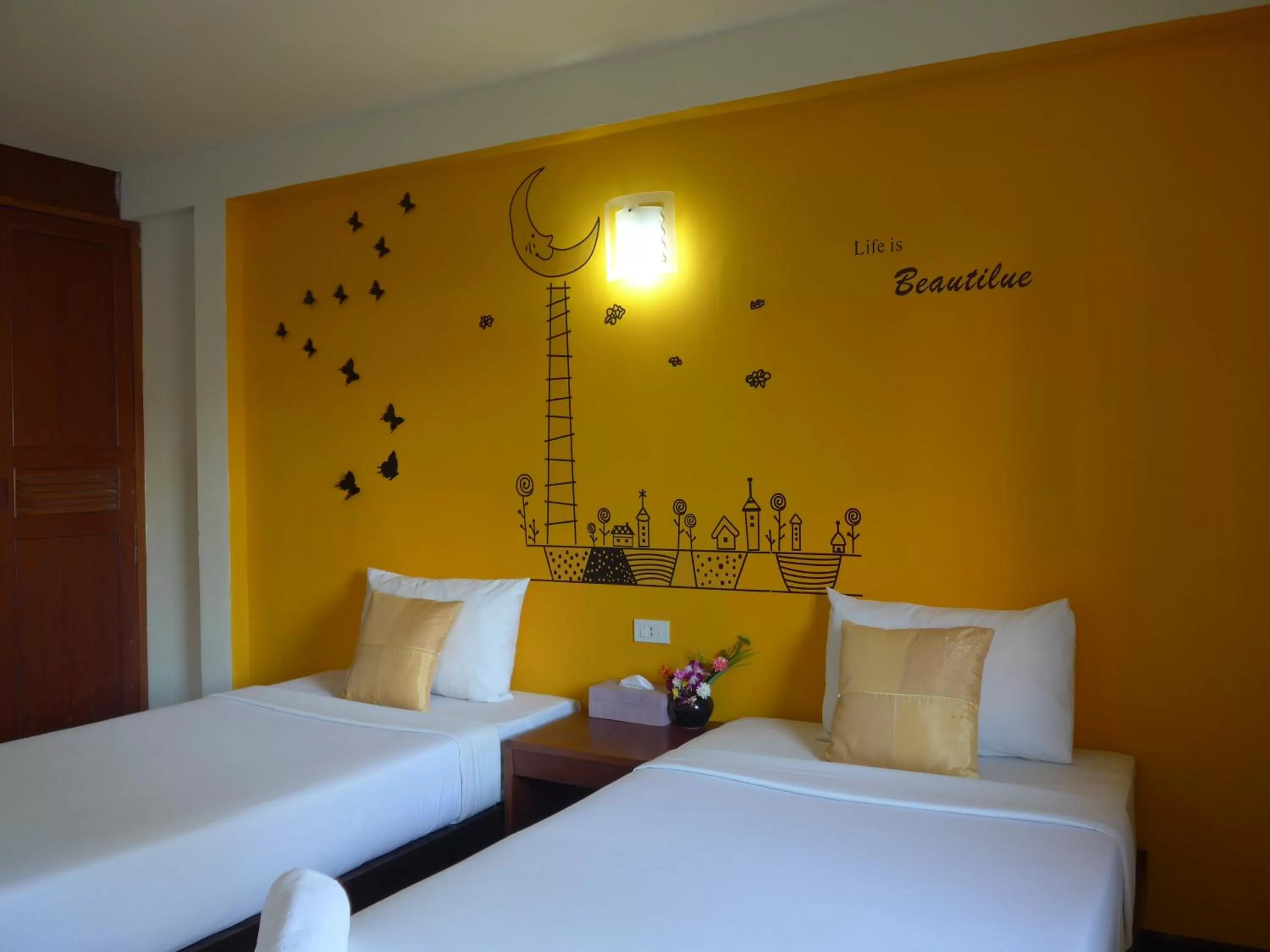 Bed in Forum House Hotel Krabi