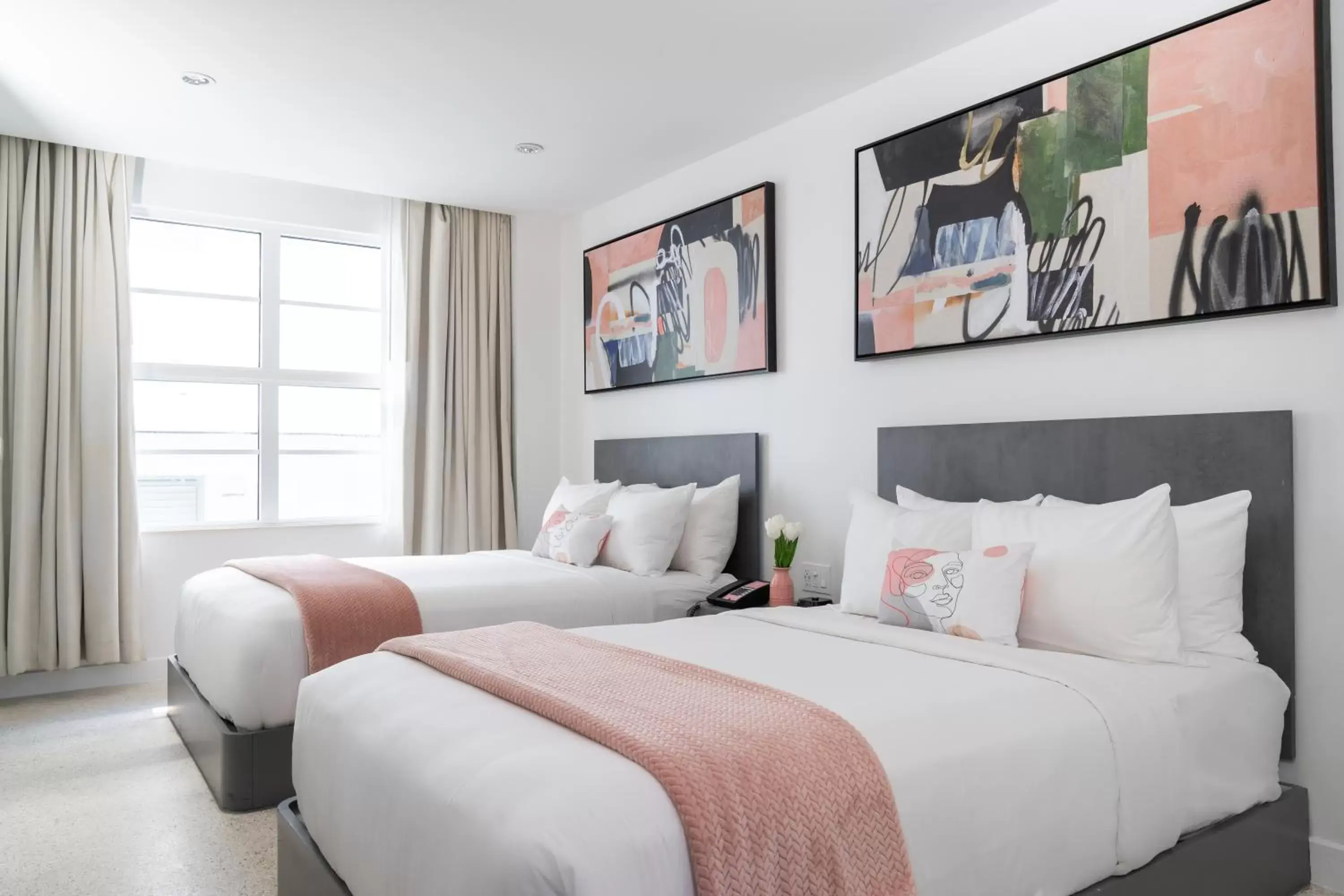 Double Room with Two Double Beds in Clevelander Hotel Double Room with Two Double Beds in Clevelander Hotel