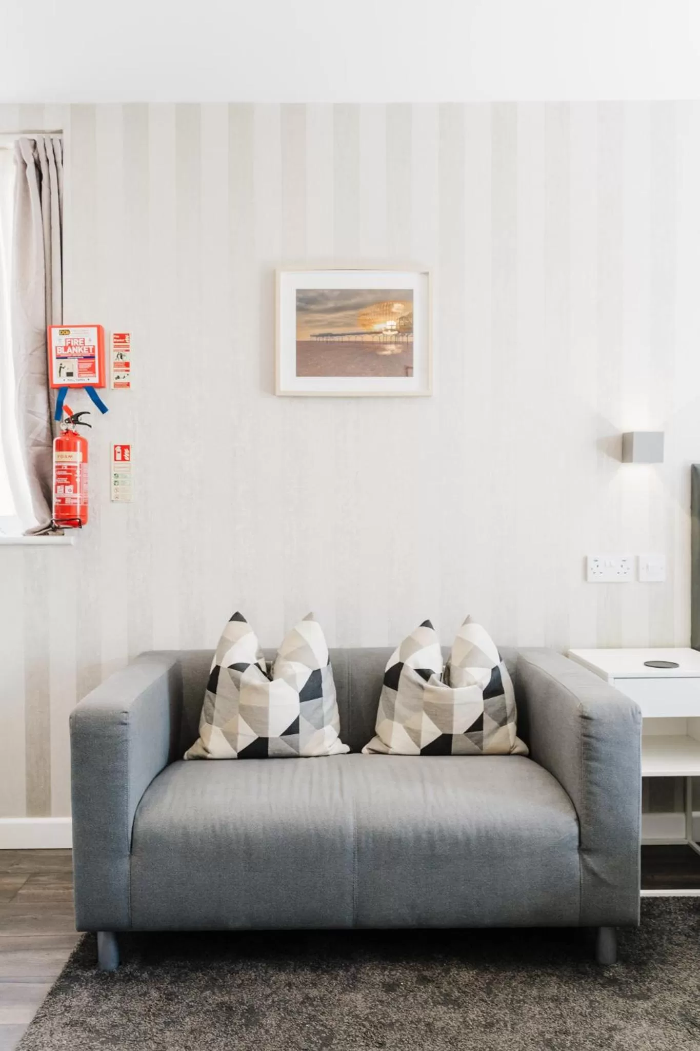 Seating area in Prime Suites Lytham