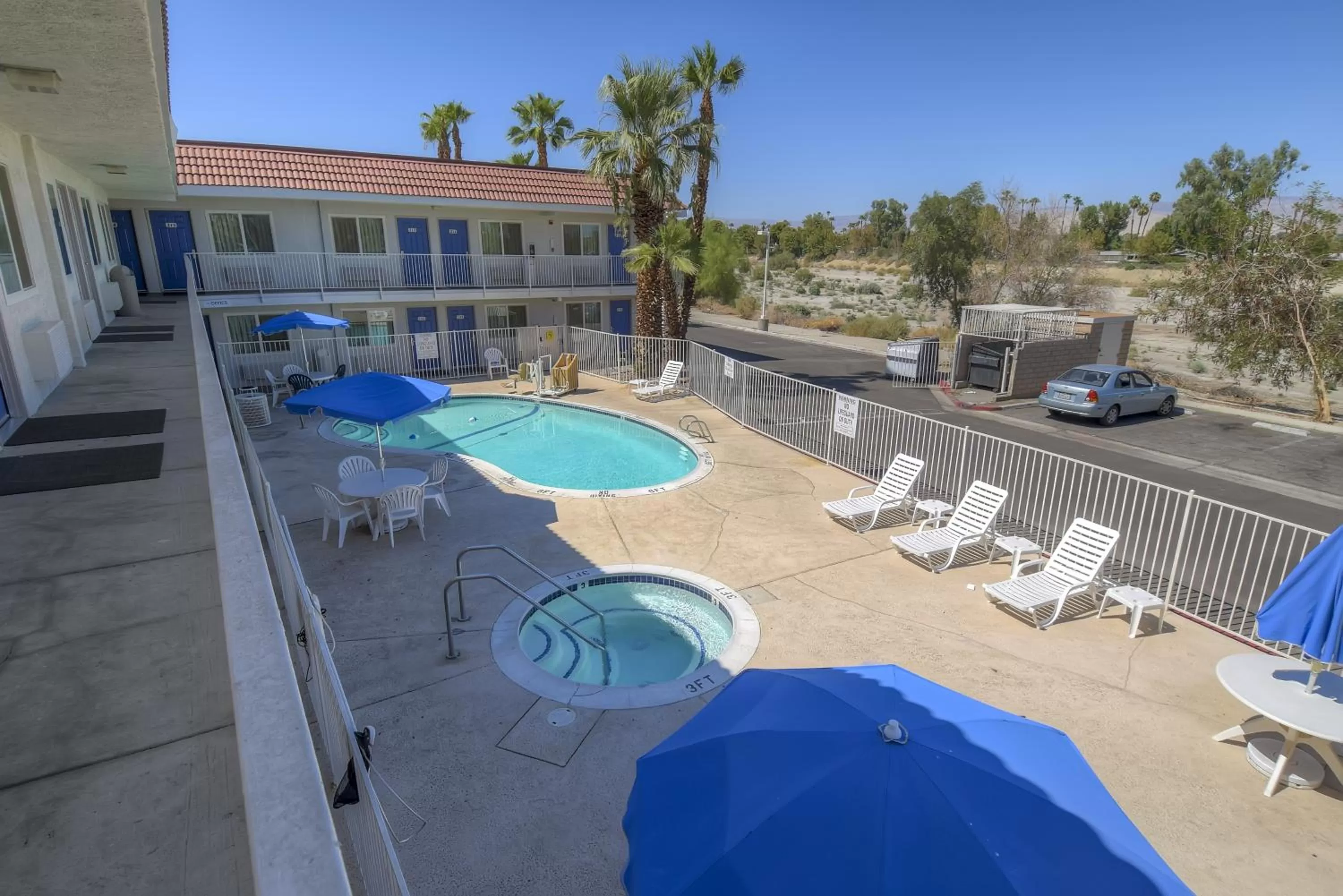 Bird's eye view in Motel 6-Rancho Mirage, CA - Palm Springs