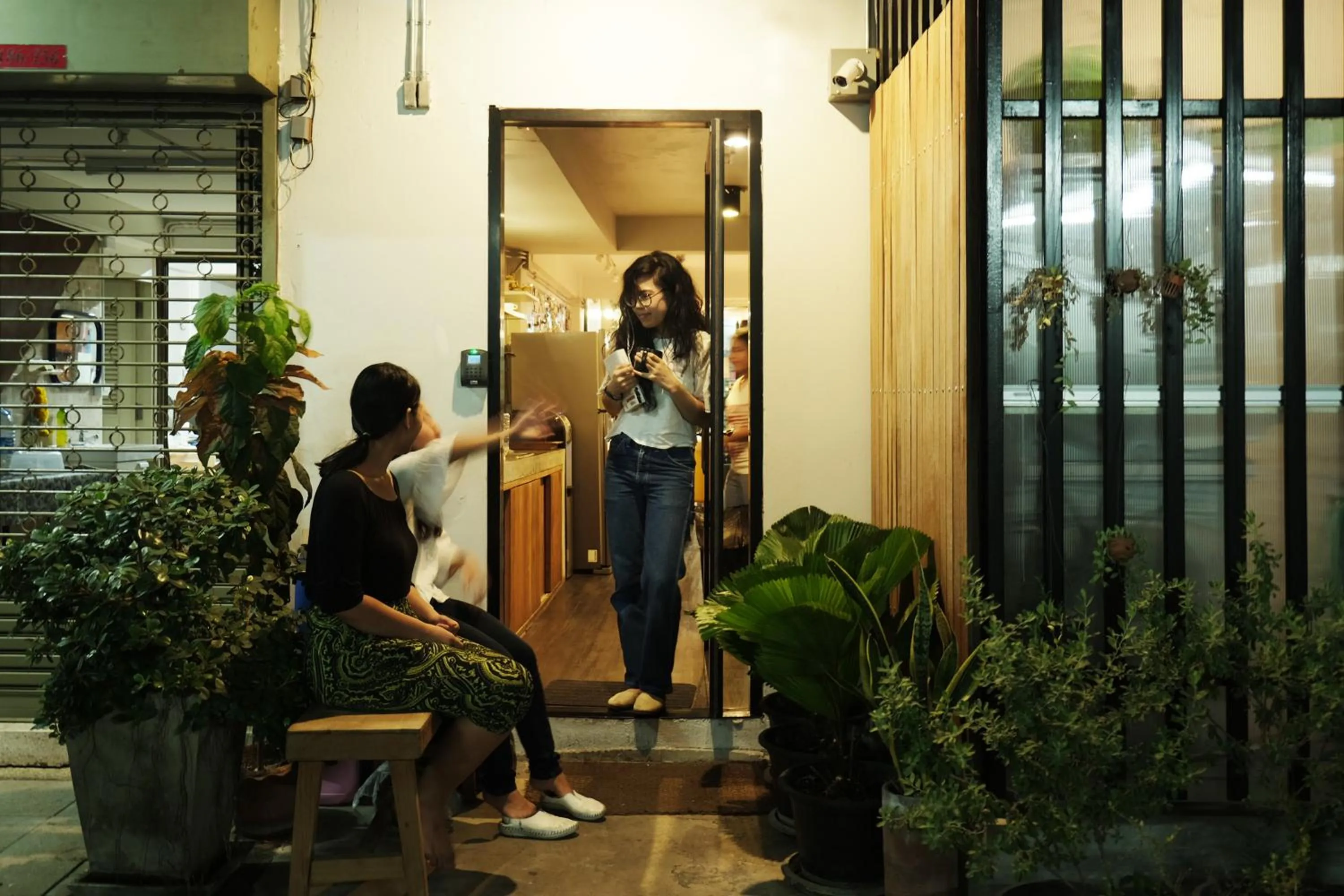 Facade/entrance in Monomer Hostel Bangkok