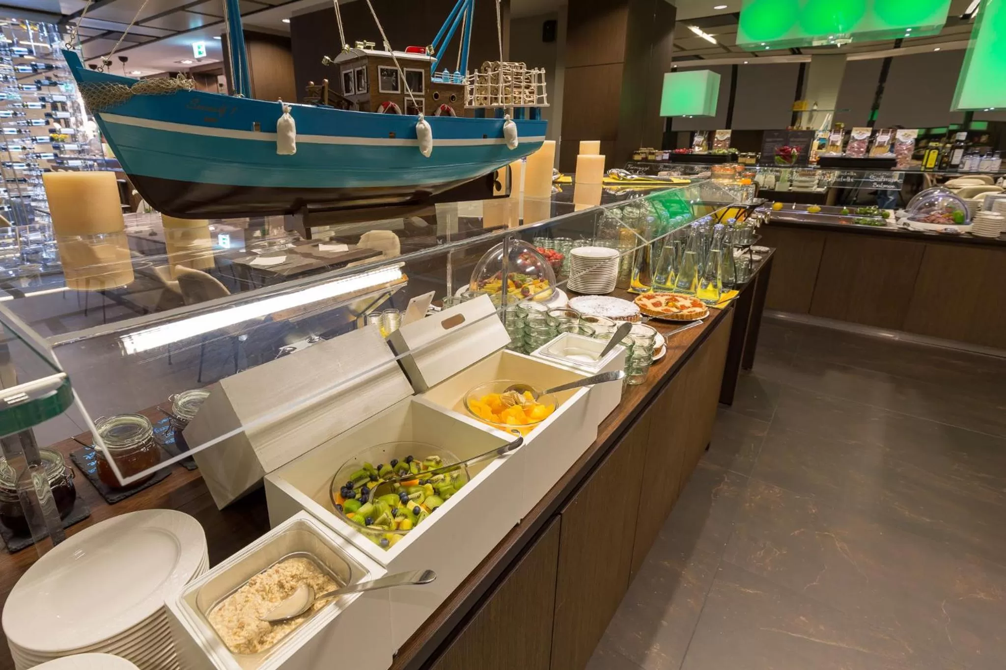 Buffet breakfast in Novotel Lugano Paradiso