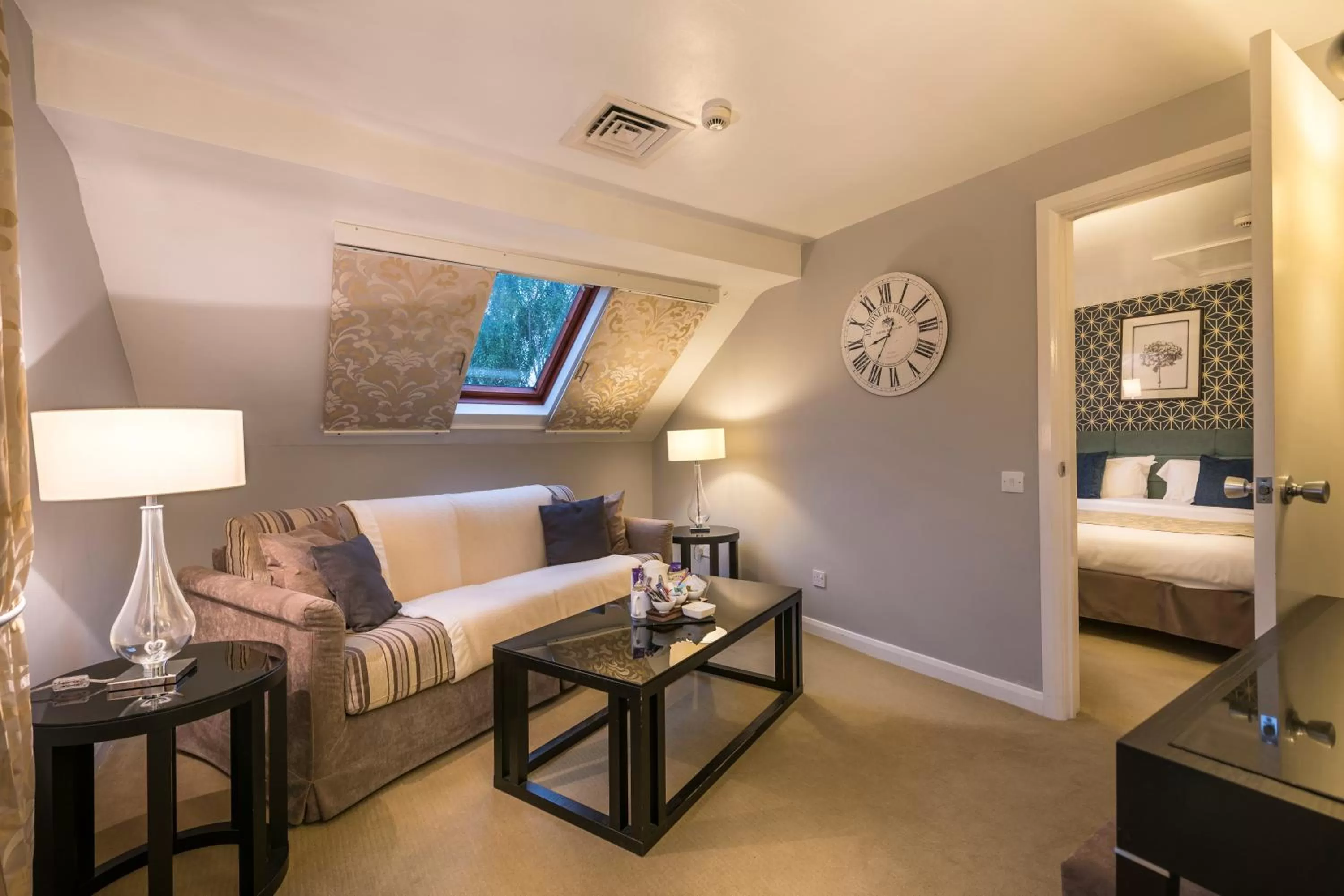 Seating area, Bed in Number Four at Stow