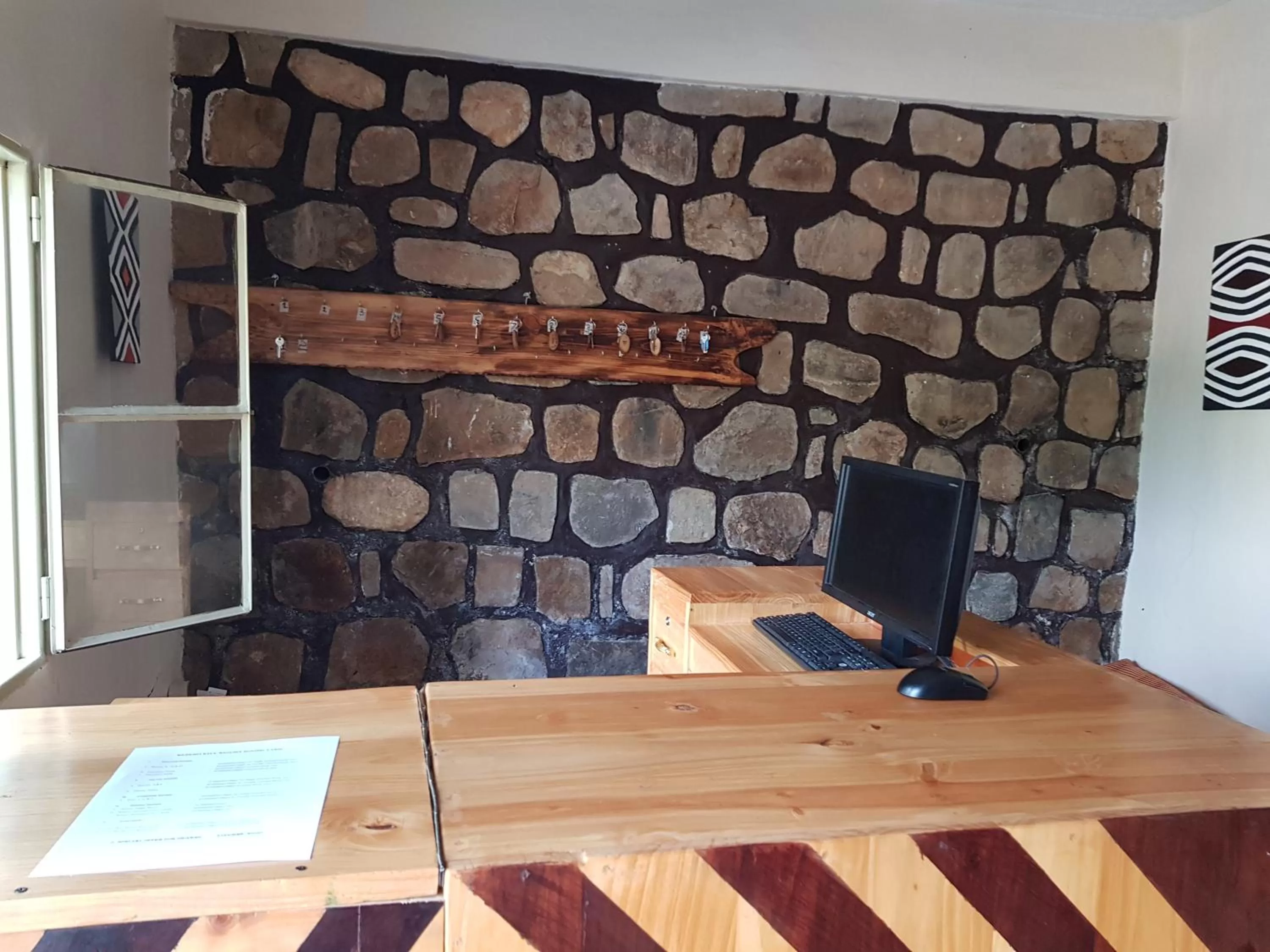 Decorative detail in Rebero Kivu Resort