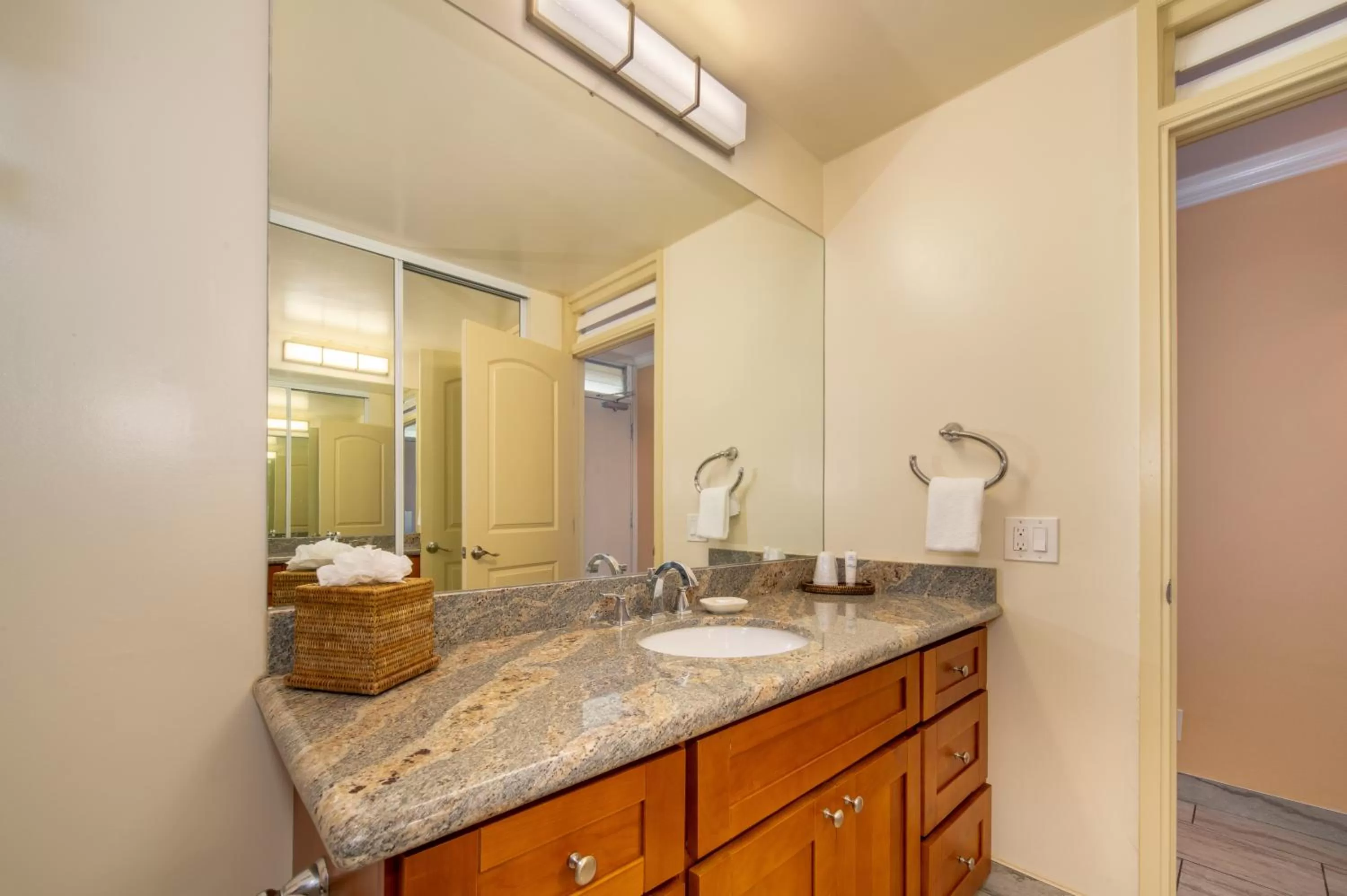 Bathroom in Napili Shores Maui by OUTRIGGER - No Resort & Housekeeping Fees